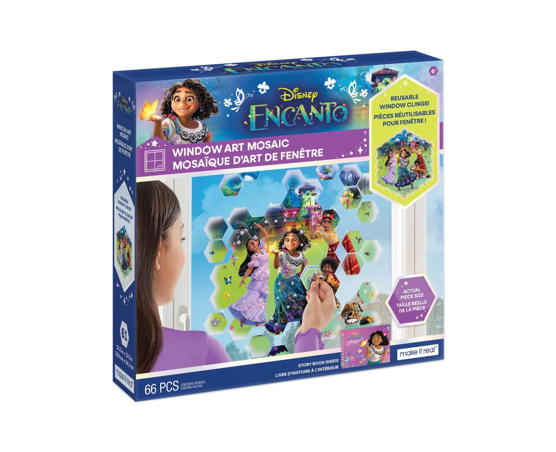 Disney Encanto Window Art Mosaic Kit - Colorful Vinyl Clings
