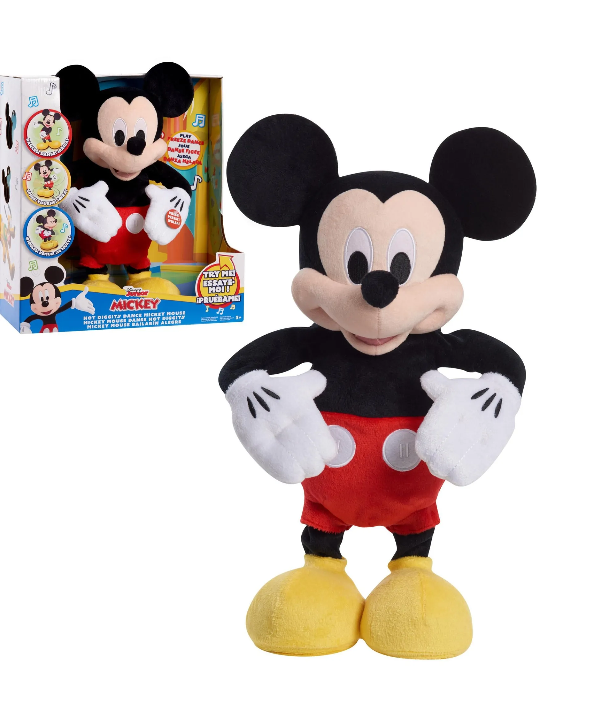 Disney Junior Hot Diggity Dance Mickey Plush - Interactive Dancing Toy