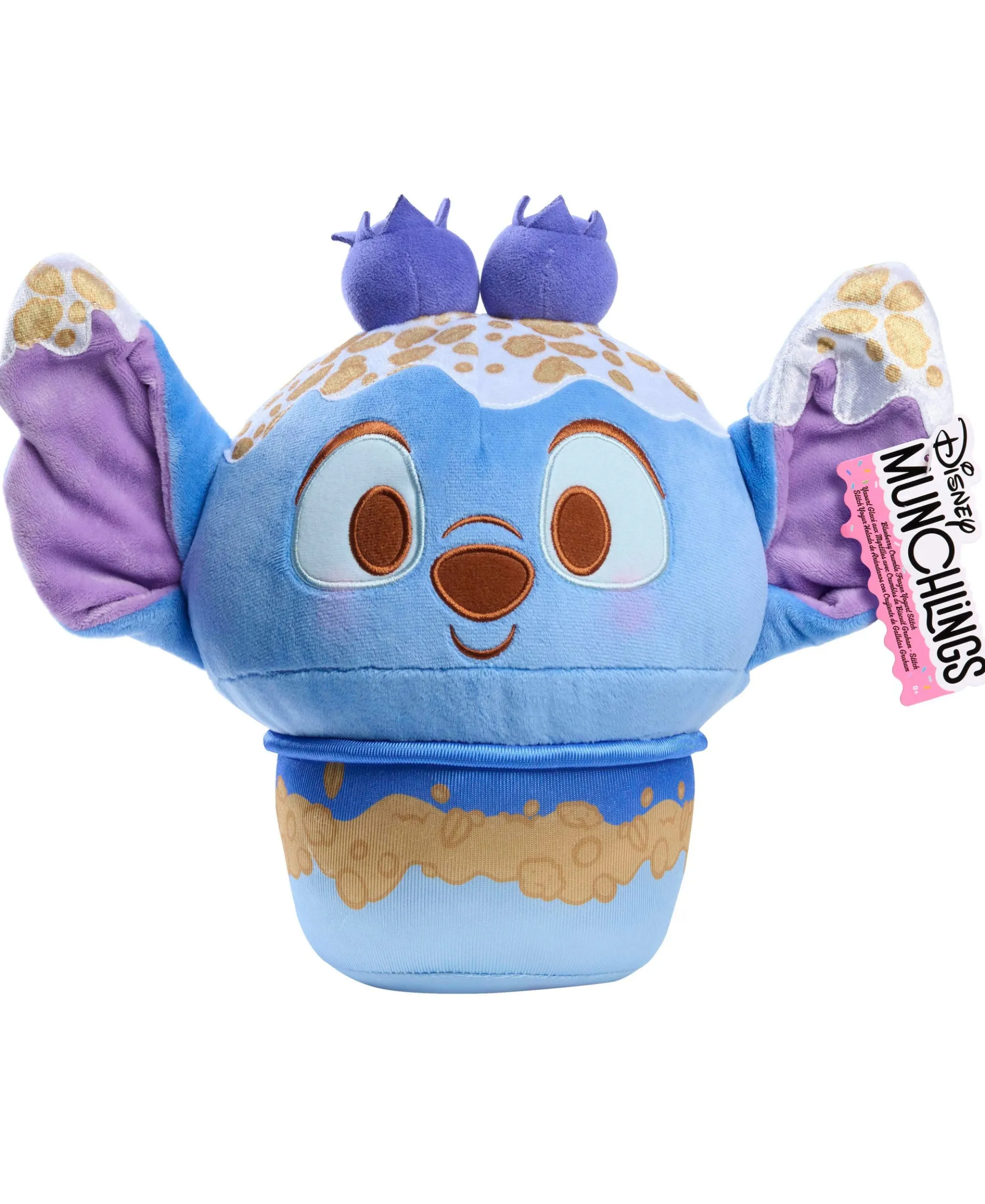 Disney Munchlings Squeeze-A-Munch Stitch Blueberry Crumble Plush