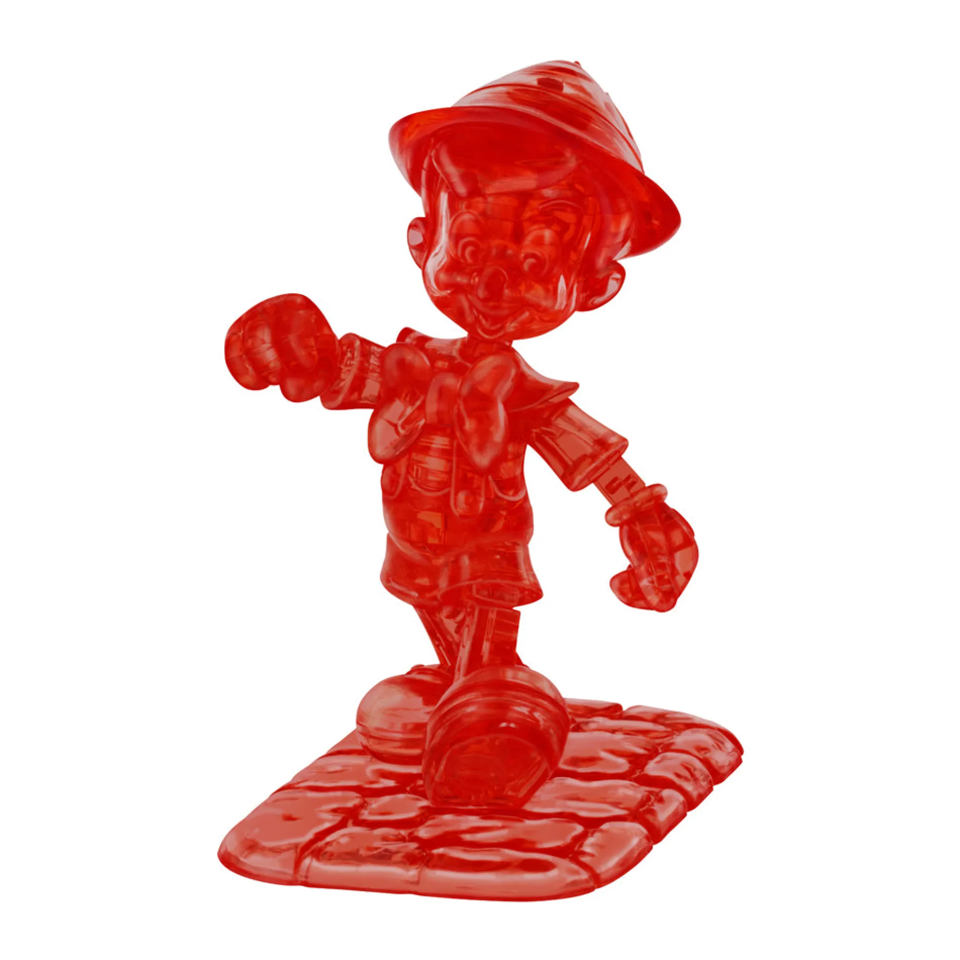 Disney Pinocchio 3D Crystal Puzzle - Red, 38 Pieces