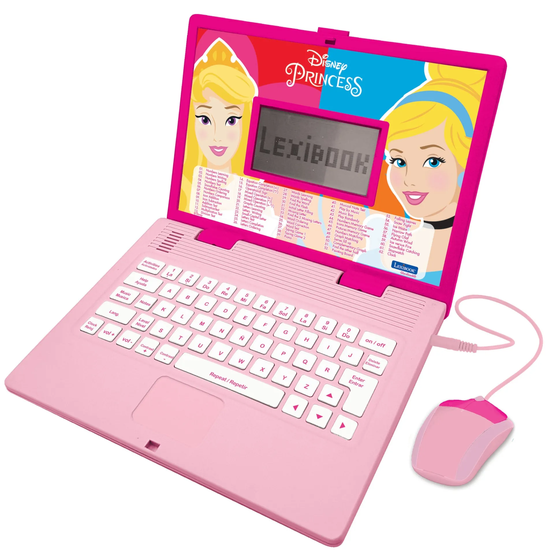 Disney Princess Bilingual Educational Laptop with Interactive Activities