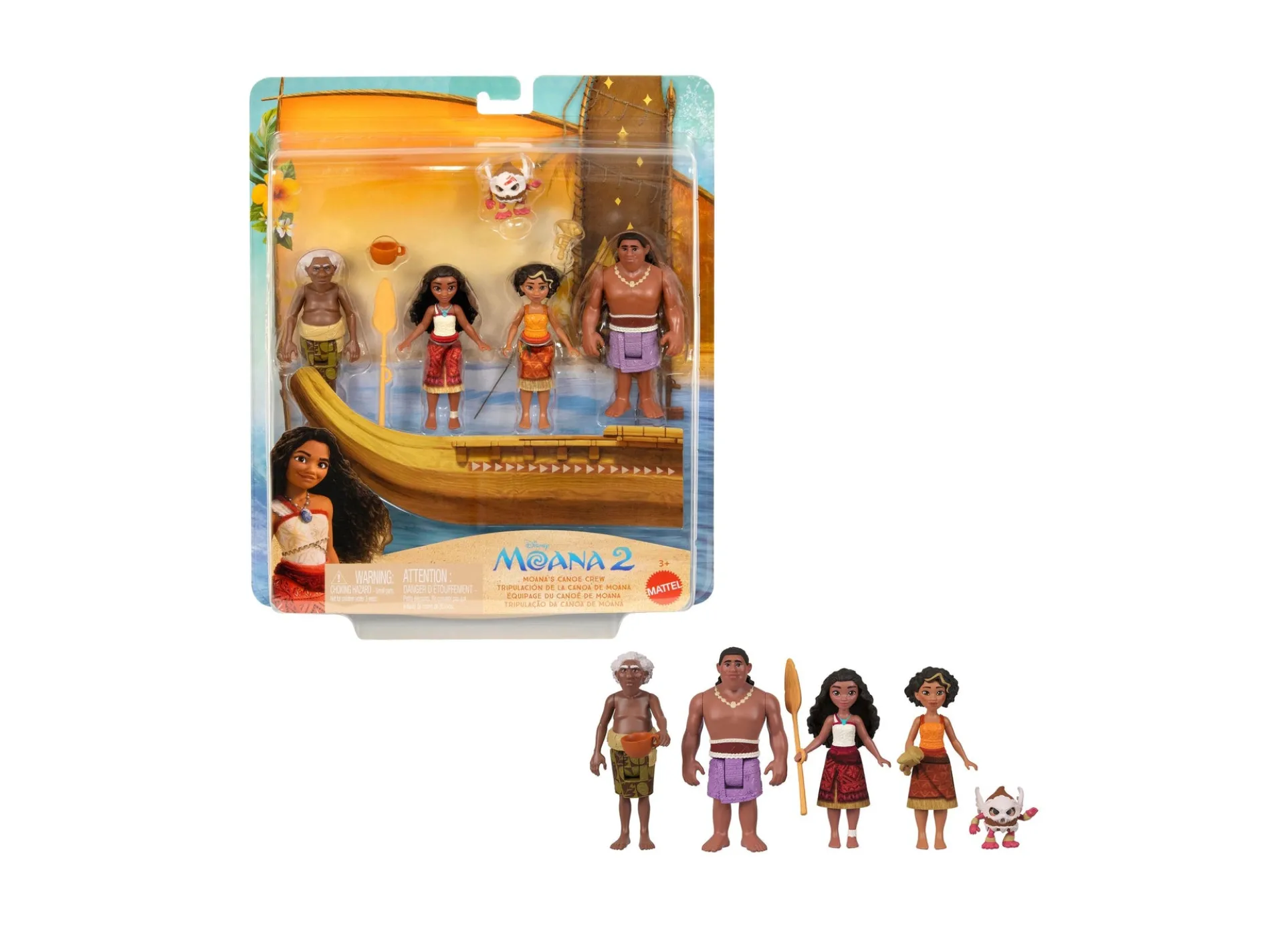 Disney Princess Moana 2 Canoe Crew Playset - Adventure Set