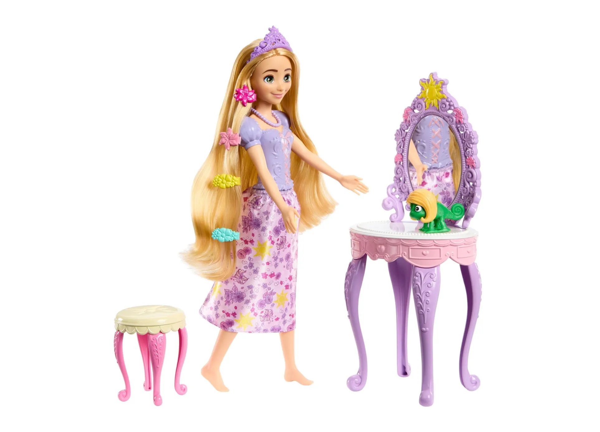 Disney Princess Rapunzel Doll with Vanity and Accessories