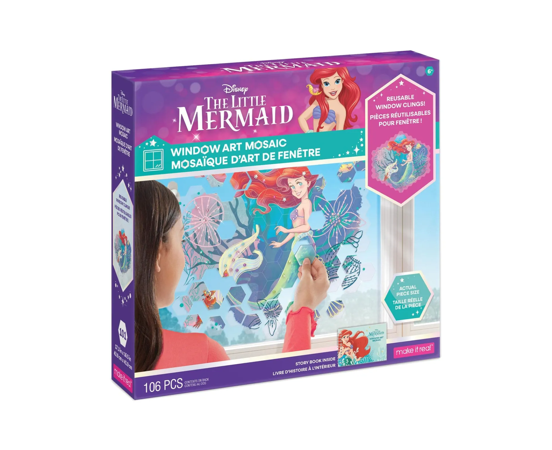 Disney The Little Mermaid Ariel Window Art Mosaic Kit