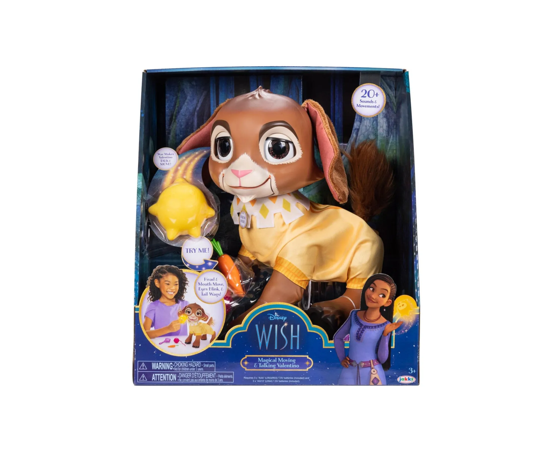 Disney Wish - Magical Moving and Talking Valentino Star Large Doll