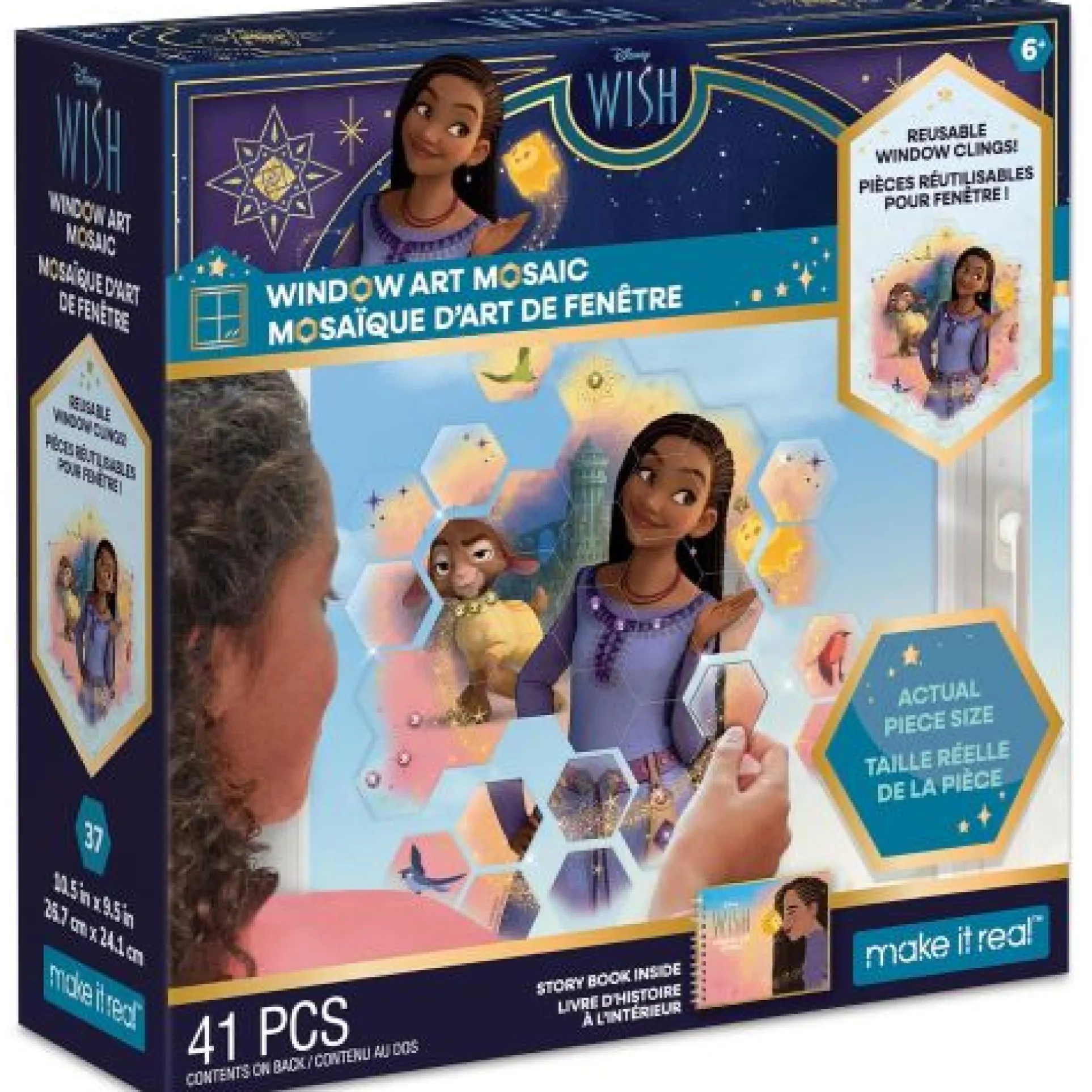 Disney Wish Window Clings 41-Piece Art Mosaic Set