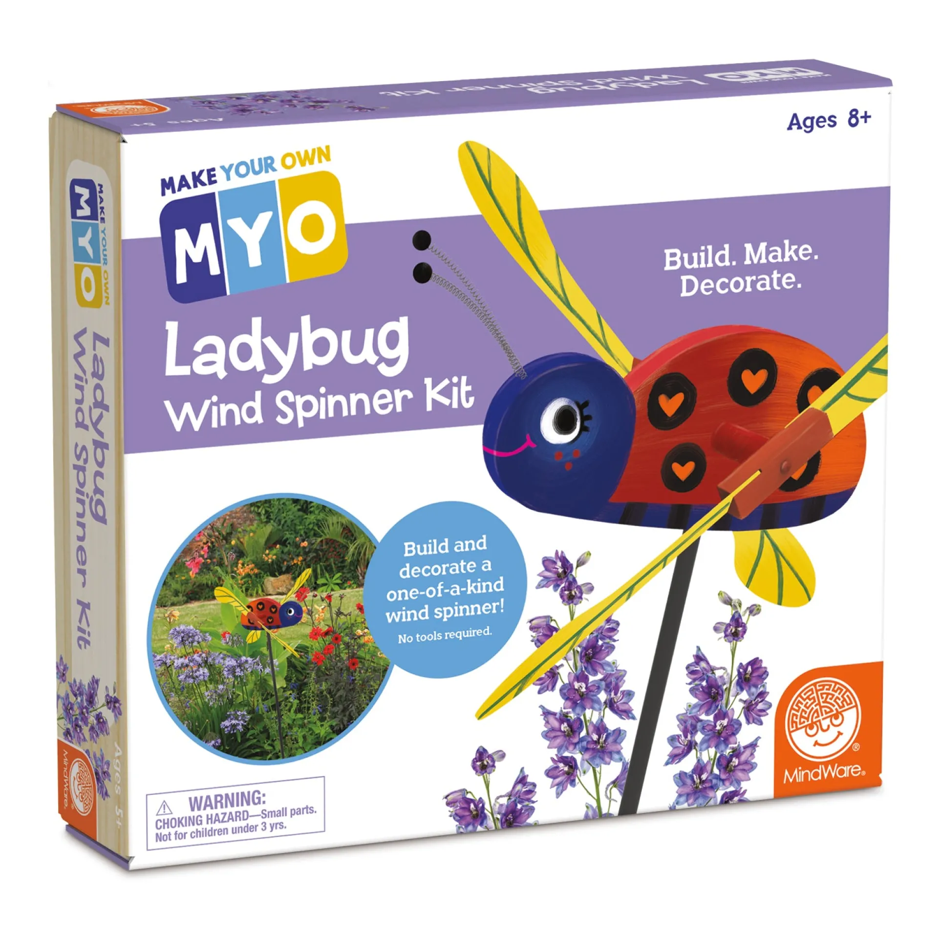 DIY Ladybug Wind Spinner Craft Kit - Create & Paint Your Garden Ornament