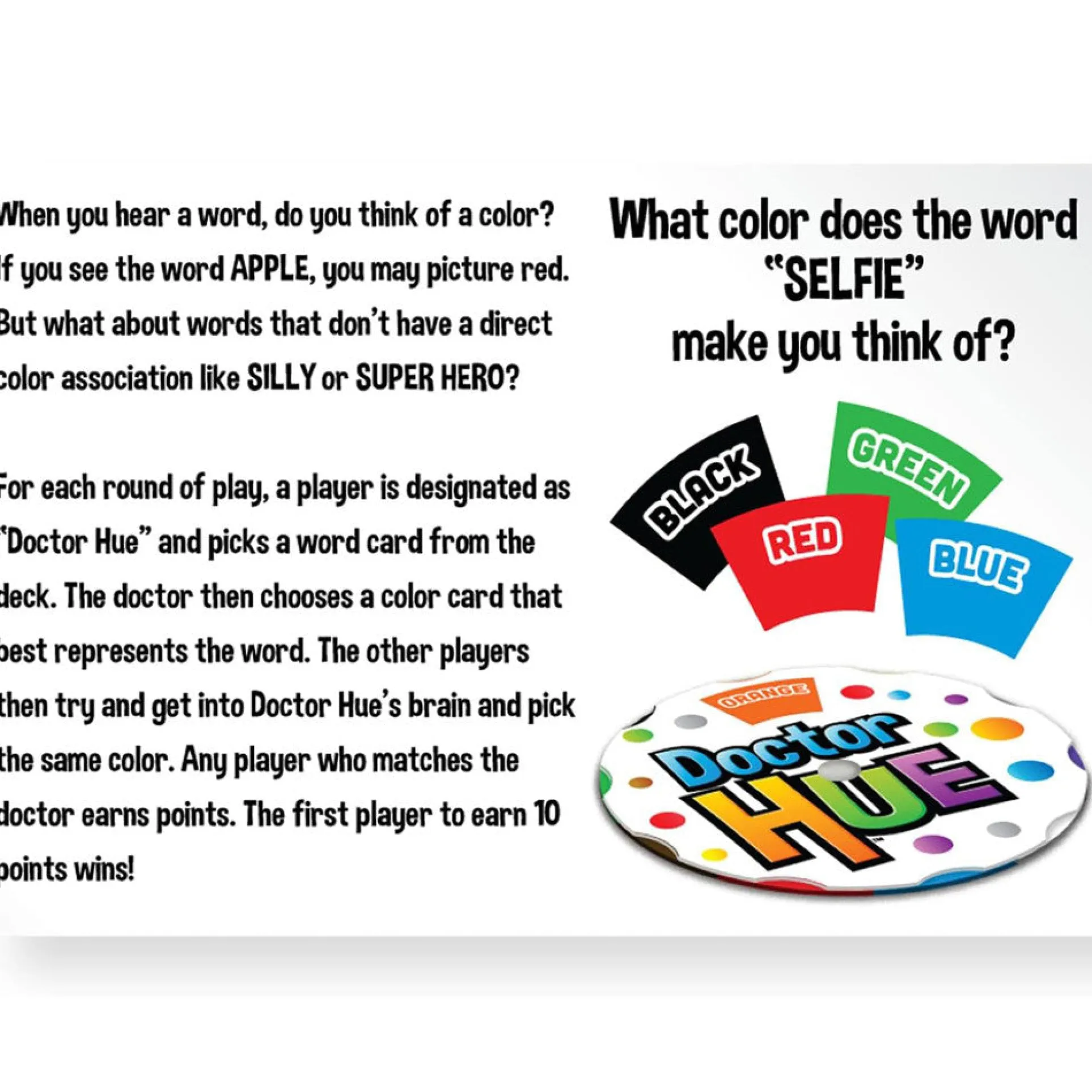 Doctor Hue Color Challenge Card Game - Interactive Play for Ages 8+