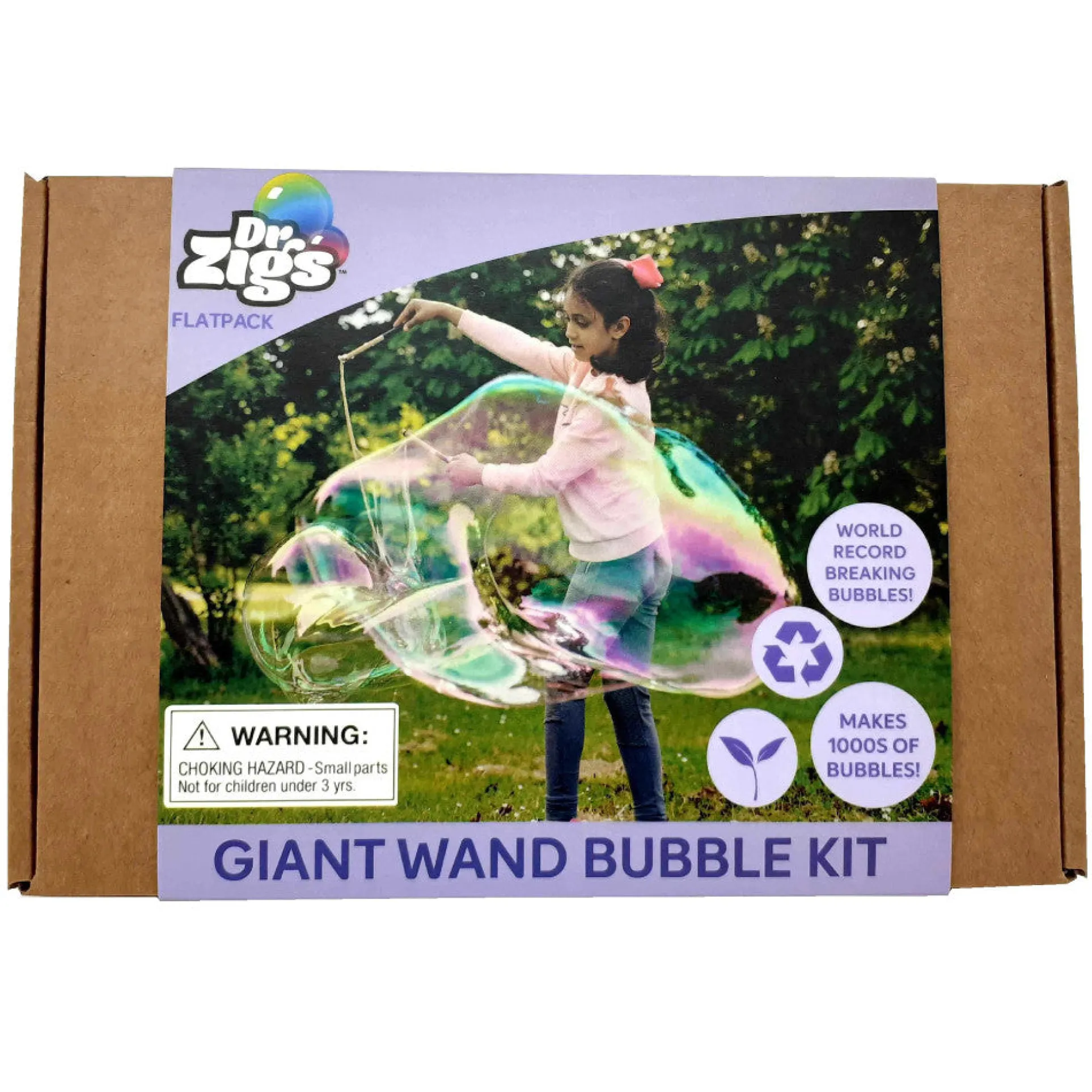 Dr Zigs Giant Bubble Kit - Eco-Friendly Outdoor Play Set for Kids, Ages 3+