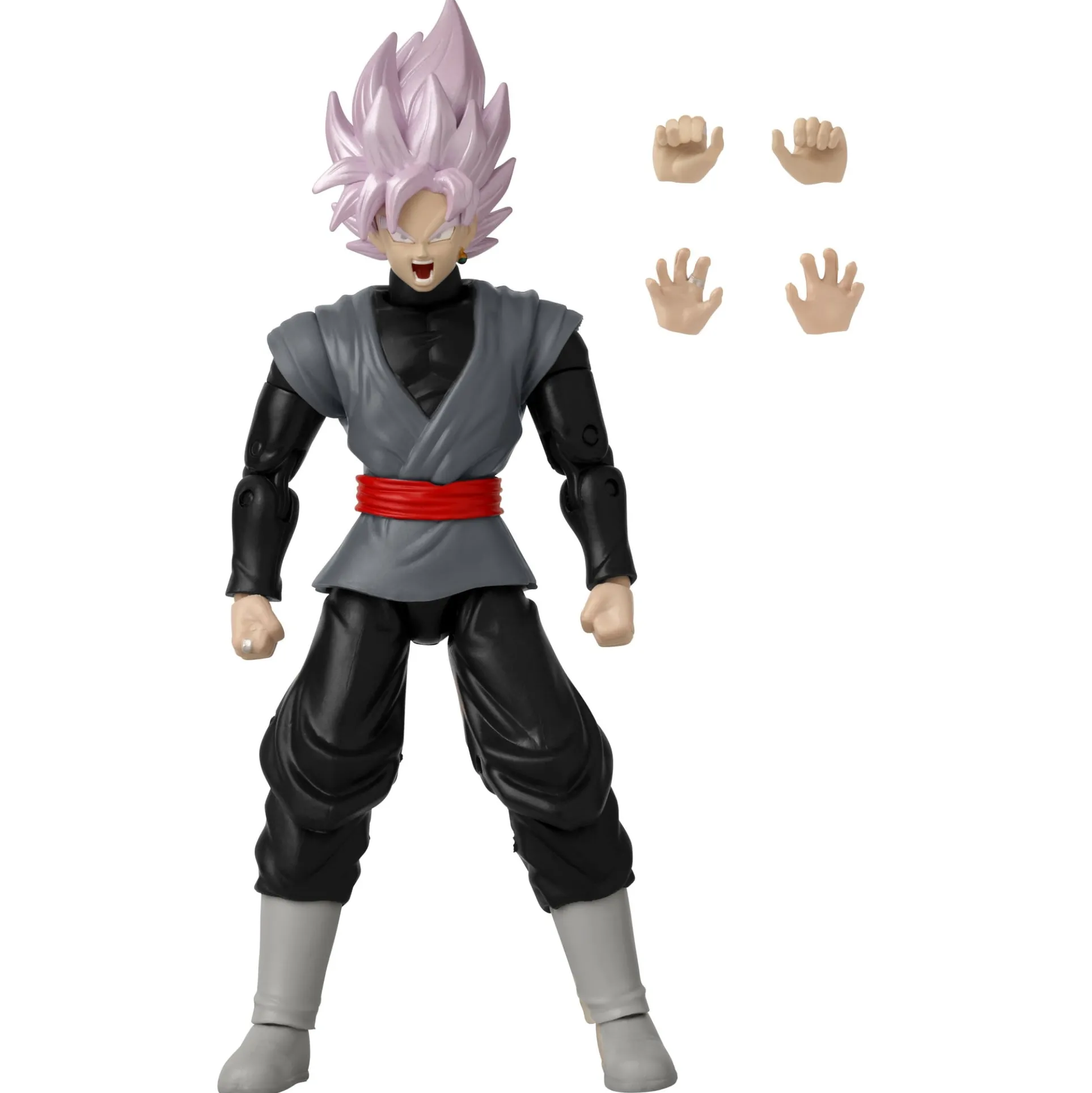 Dragon Ball Super Goku Black Rose Power Up Action Figure, 6 inch