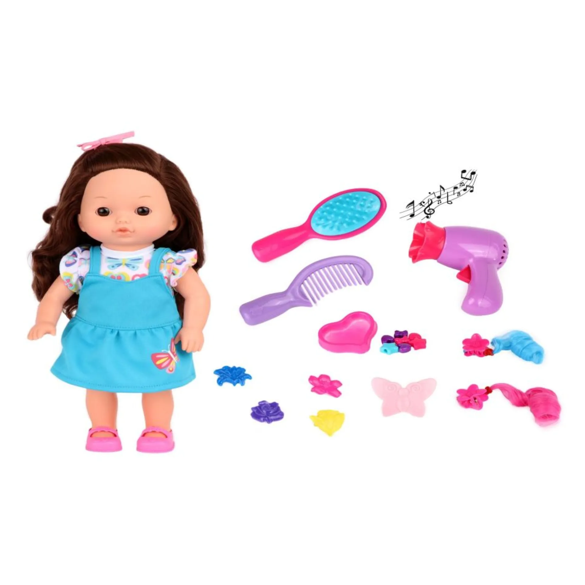 Dream Collection 12" Hair Styling Doll Play Set - Brunette