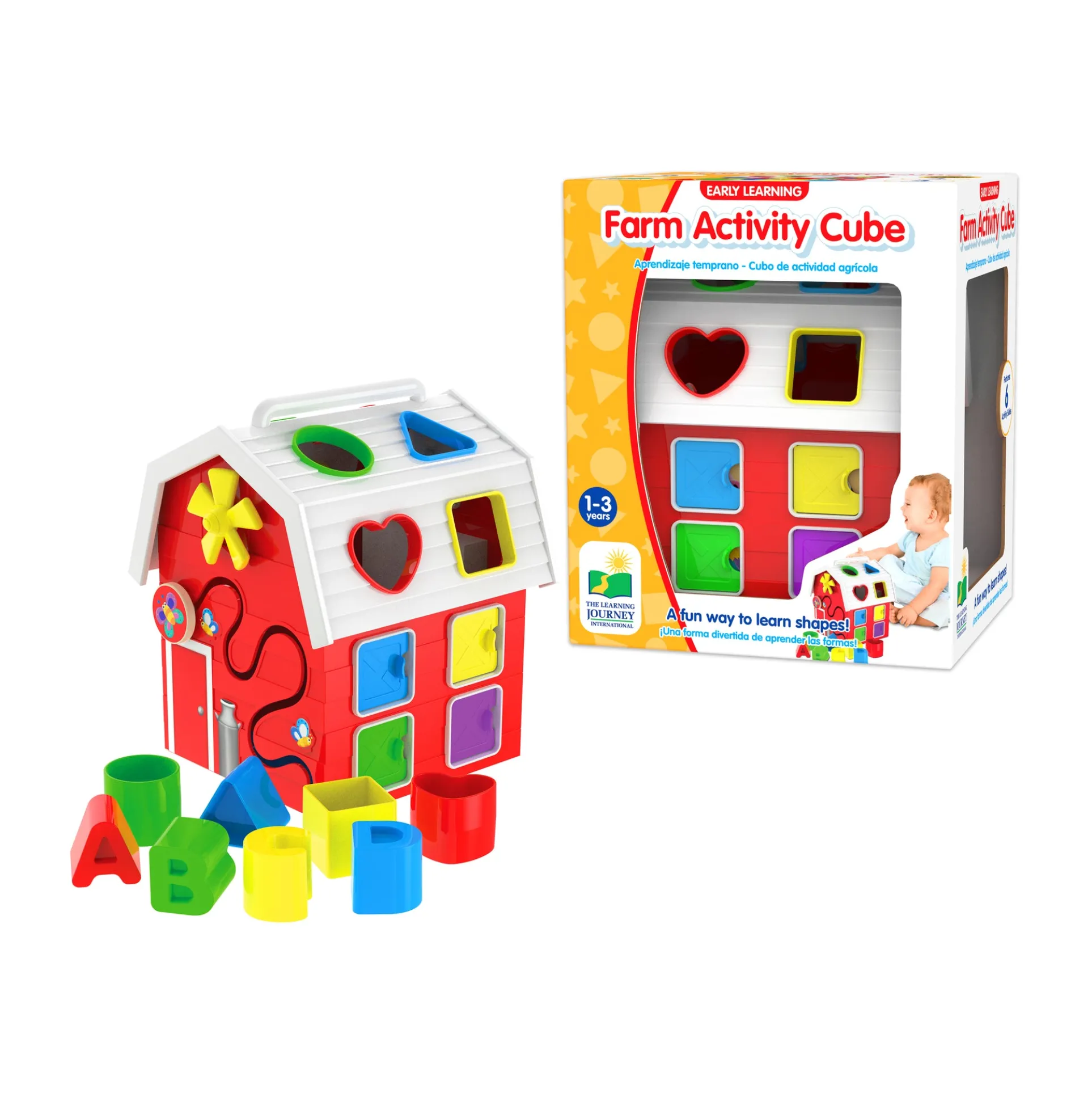 Early Learning Farm Activity Cube - Interactive Educational Toy