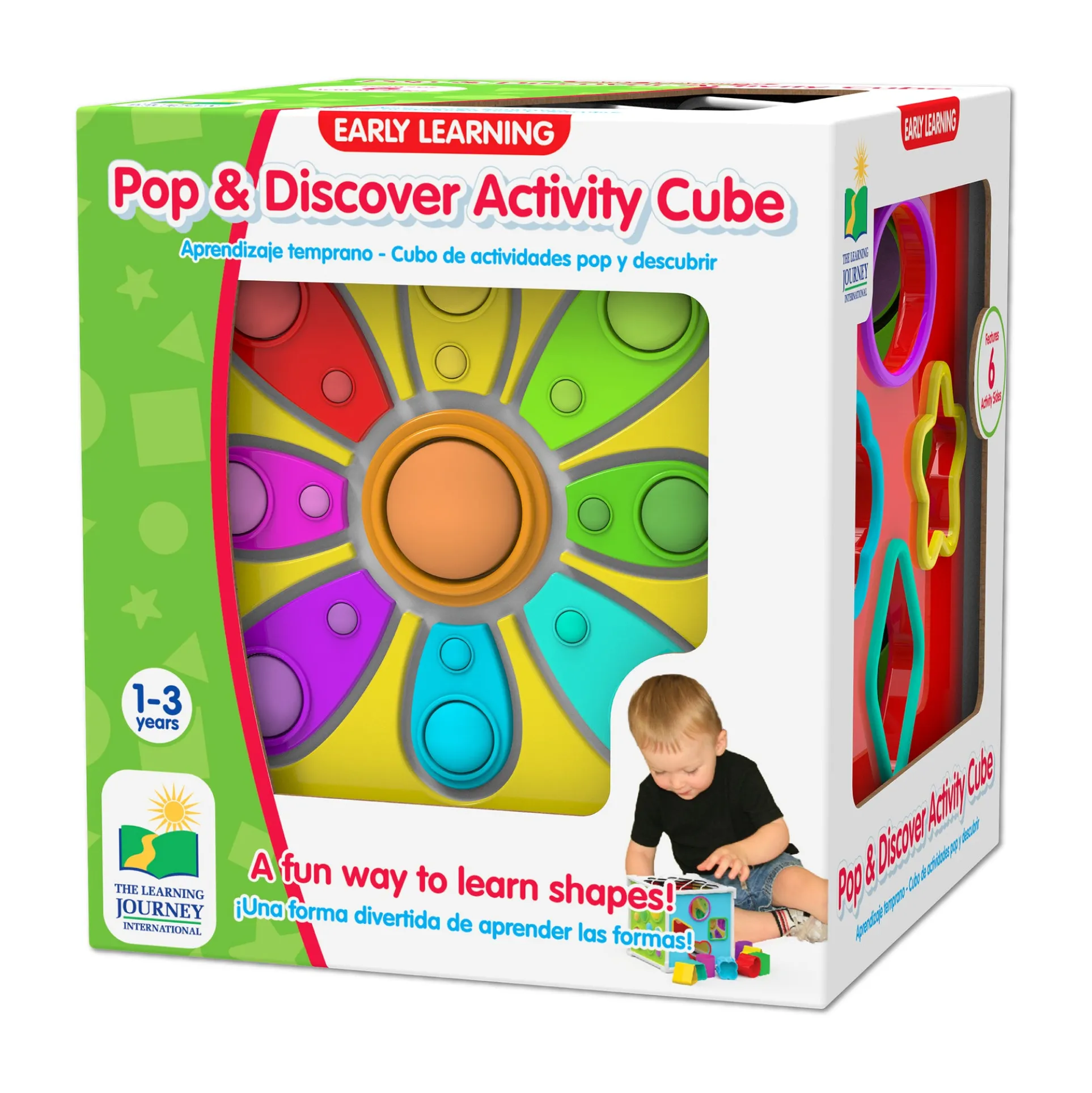 Early Learning Pop & Discover Activity Cube - Multisensory Exploration Toy