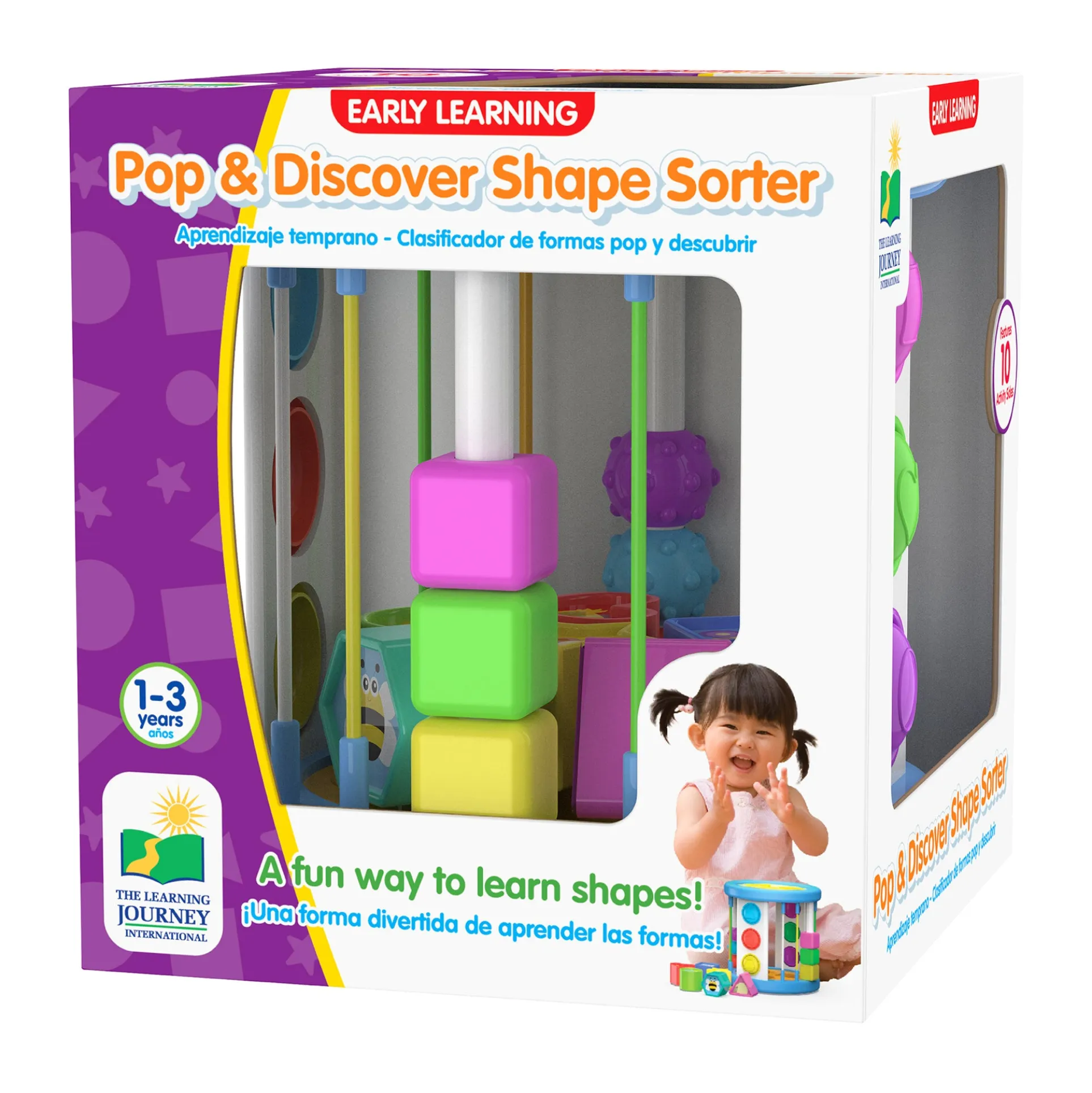 Early Learning Pop & Discover Shape Sorter - Multifunctional Sensory Toy