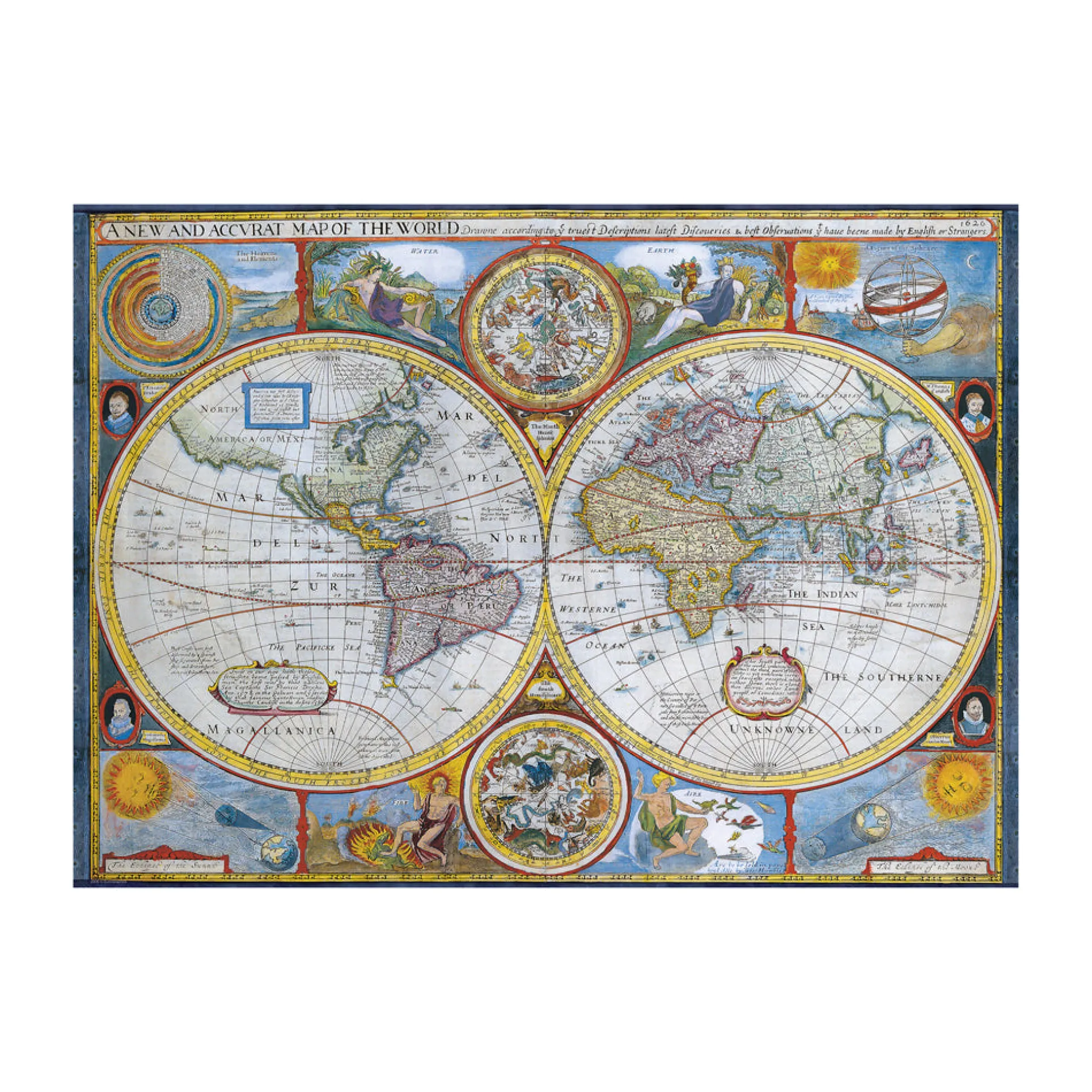 Educa Antique World Map Jigsaw Puzzle - 1000 pc