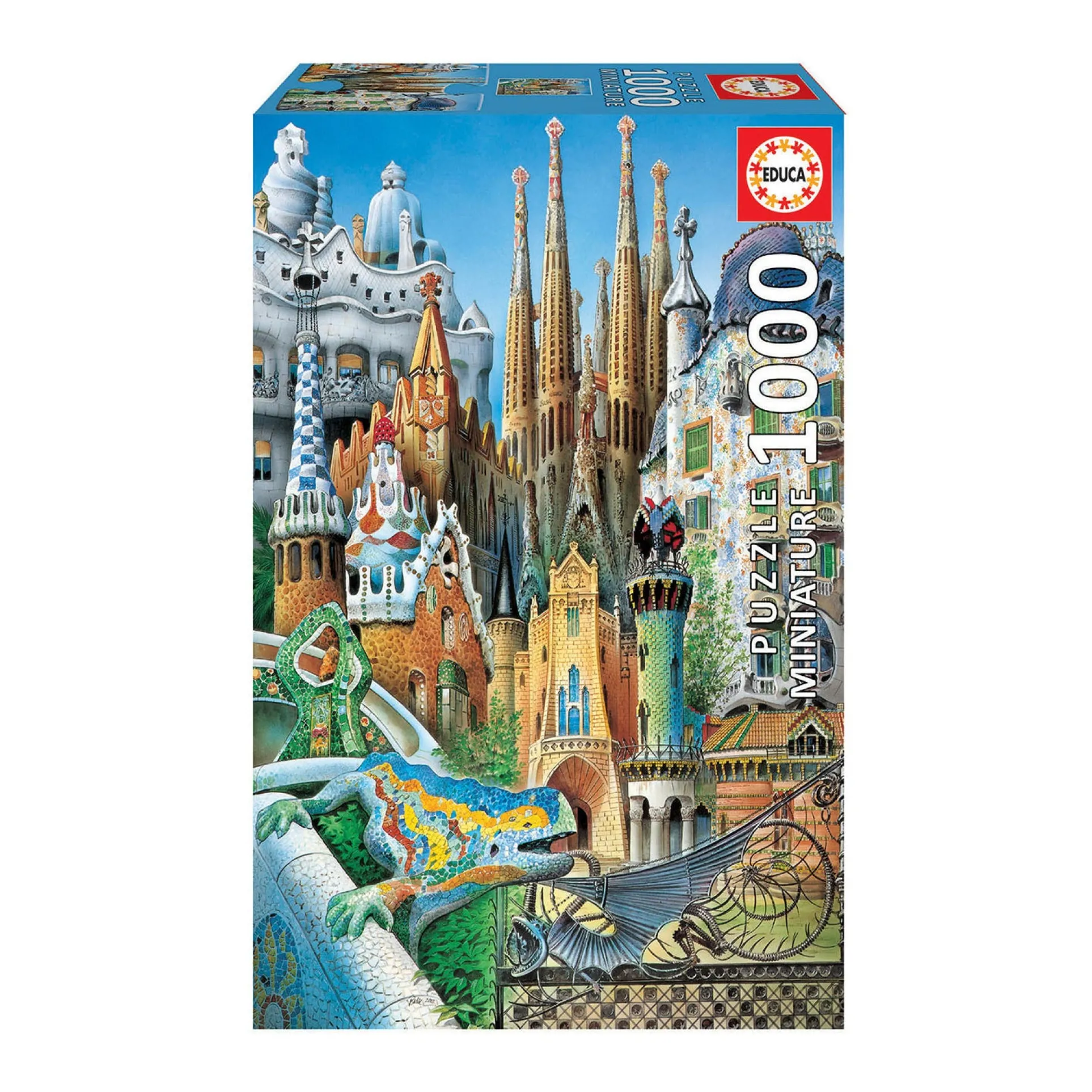 Educa Gaudi-Inspired Collage Mini Jigsaw Puzzle - 1000 pc
