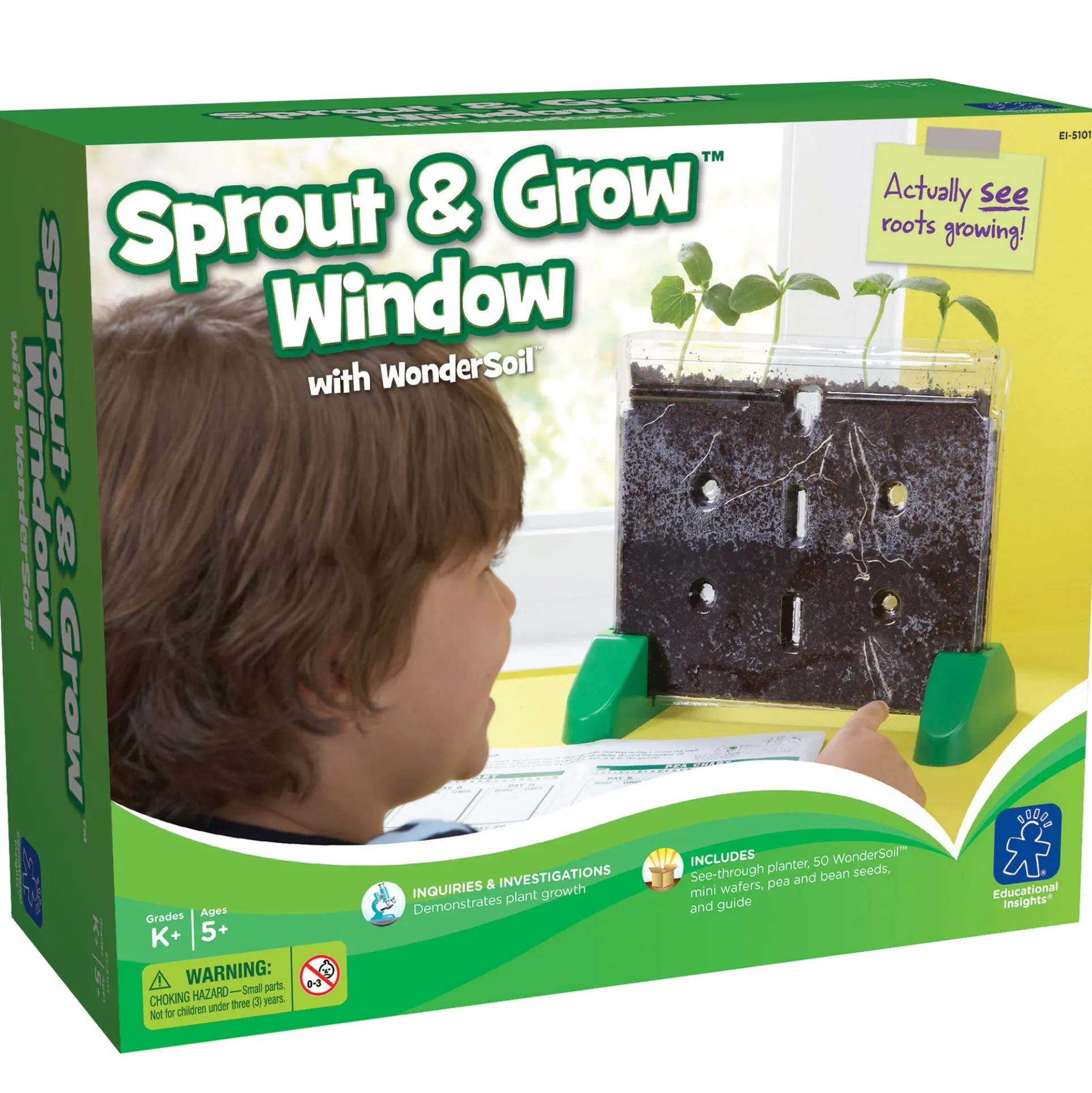 Educational Insights Sprout & Grow Window Plant Science Kit