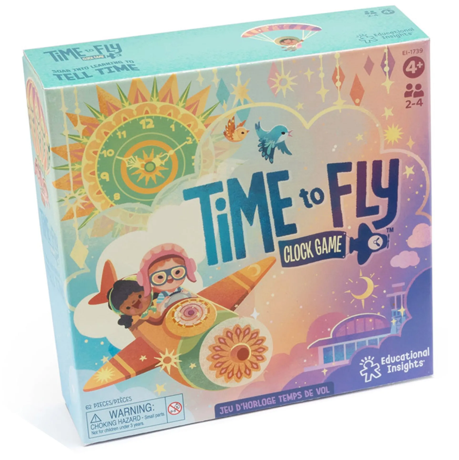 Educational Insights Time Flies Game - Learn to Tell Time