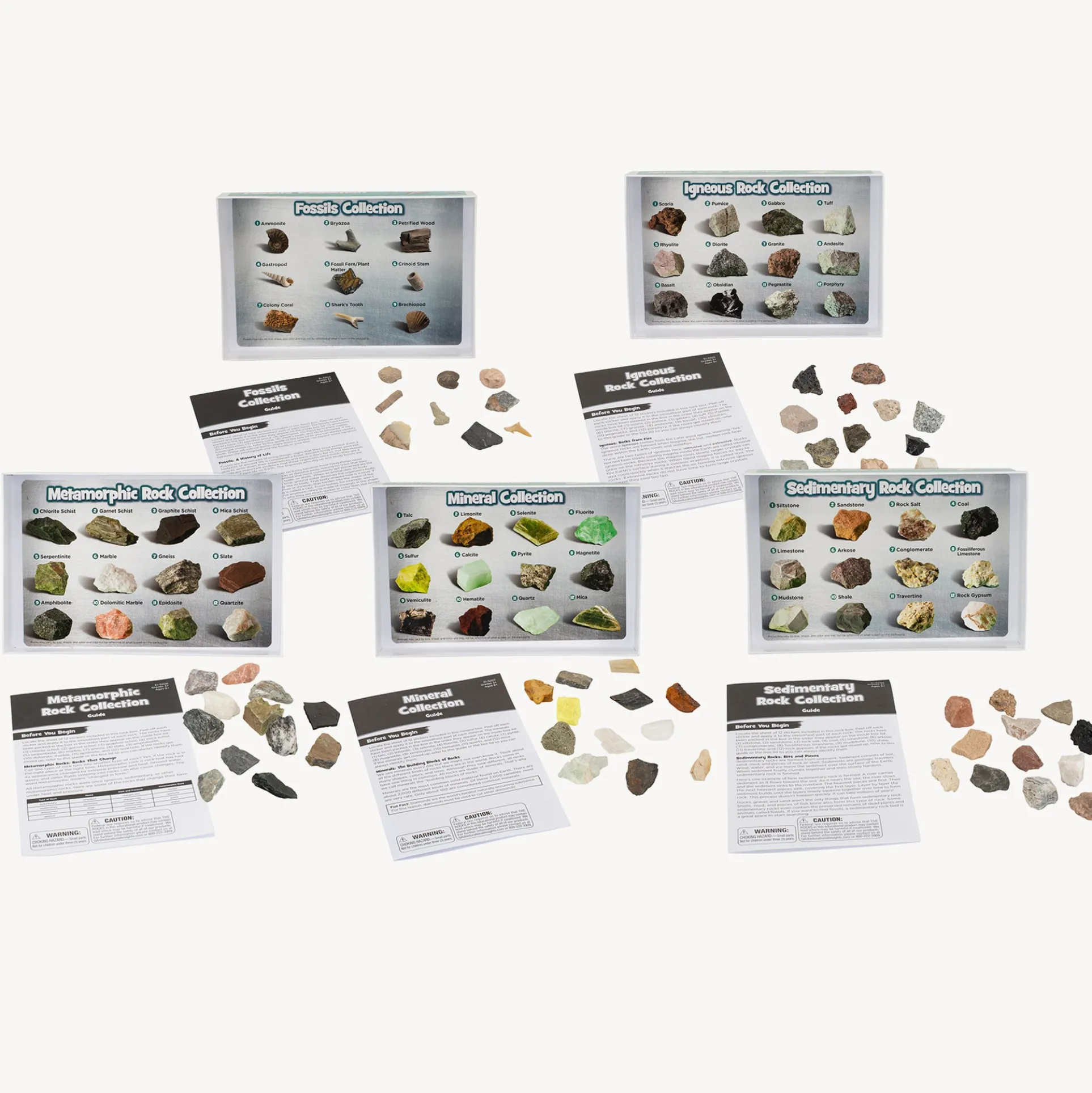Educational Insights GeoSafari Rock and Fossil Explorer Set - 57 Pieces