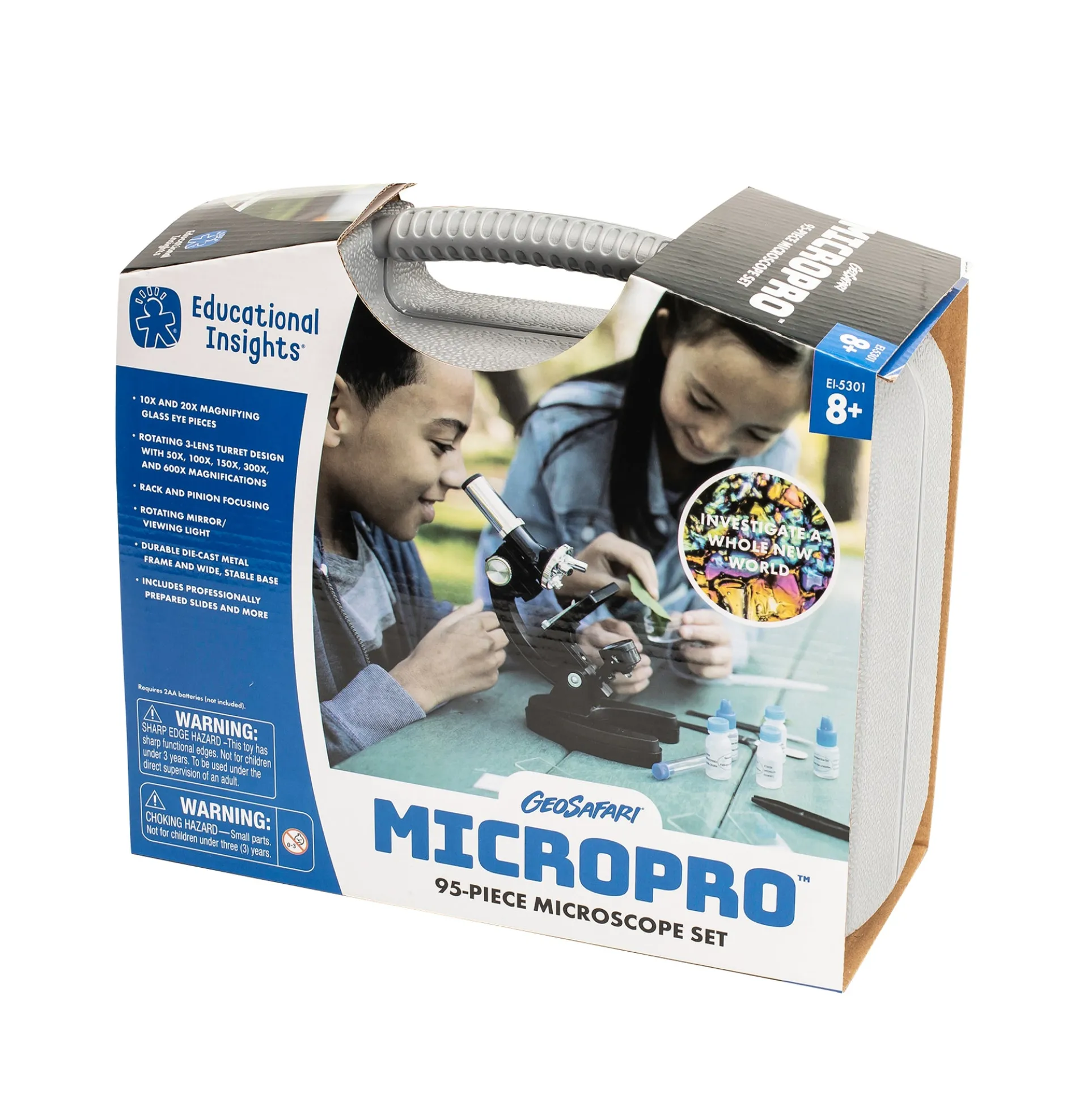 Educational Insights GeoSafari MicroPro 95-Piece Microscope Set