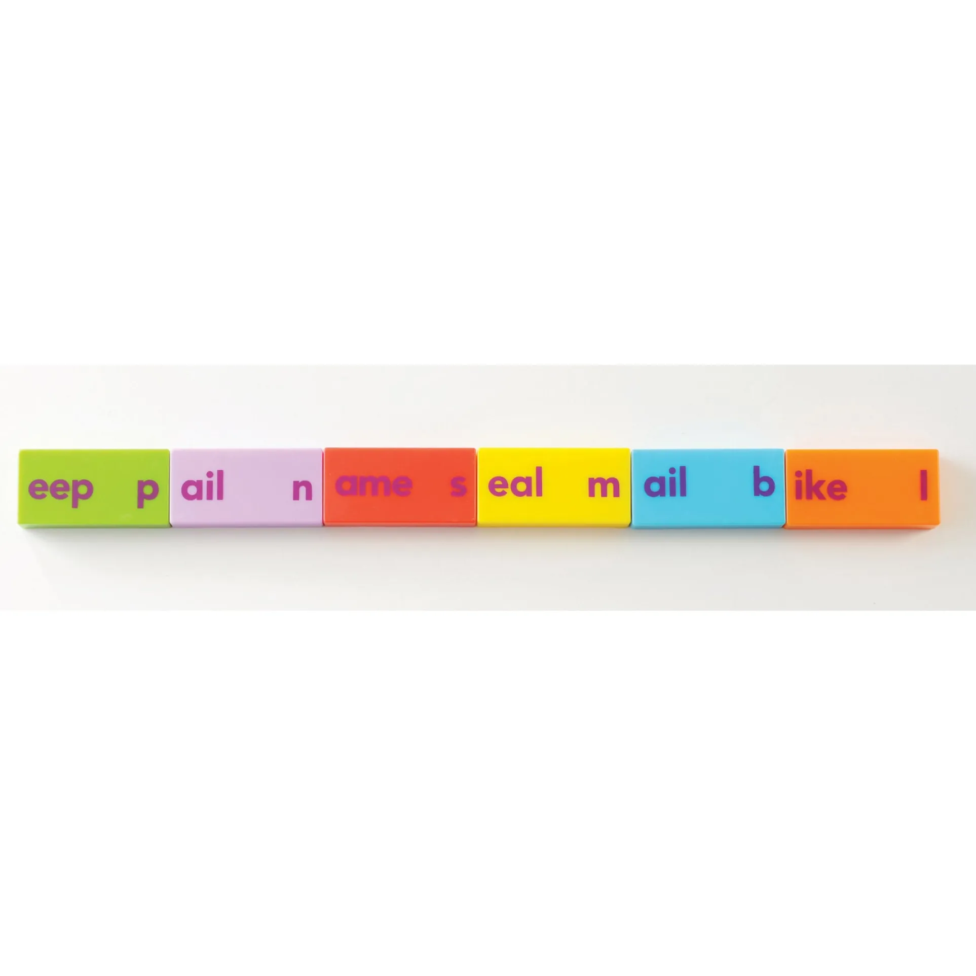 Educational Insights Phonics Dominoes - Long Vowels - Brightly Colored Learning Game