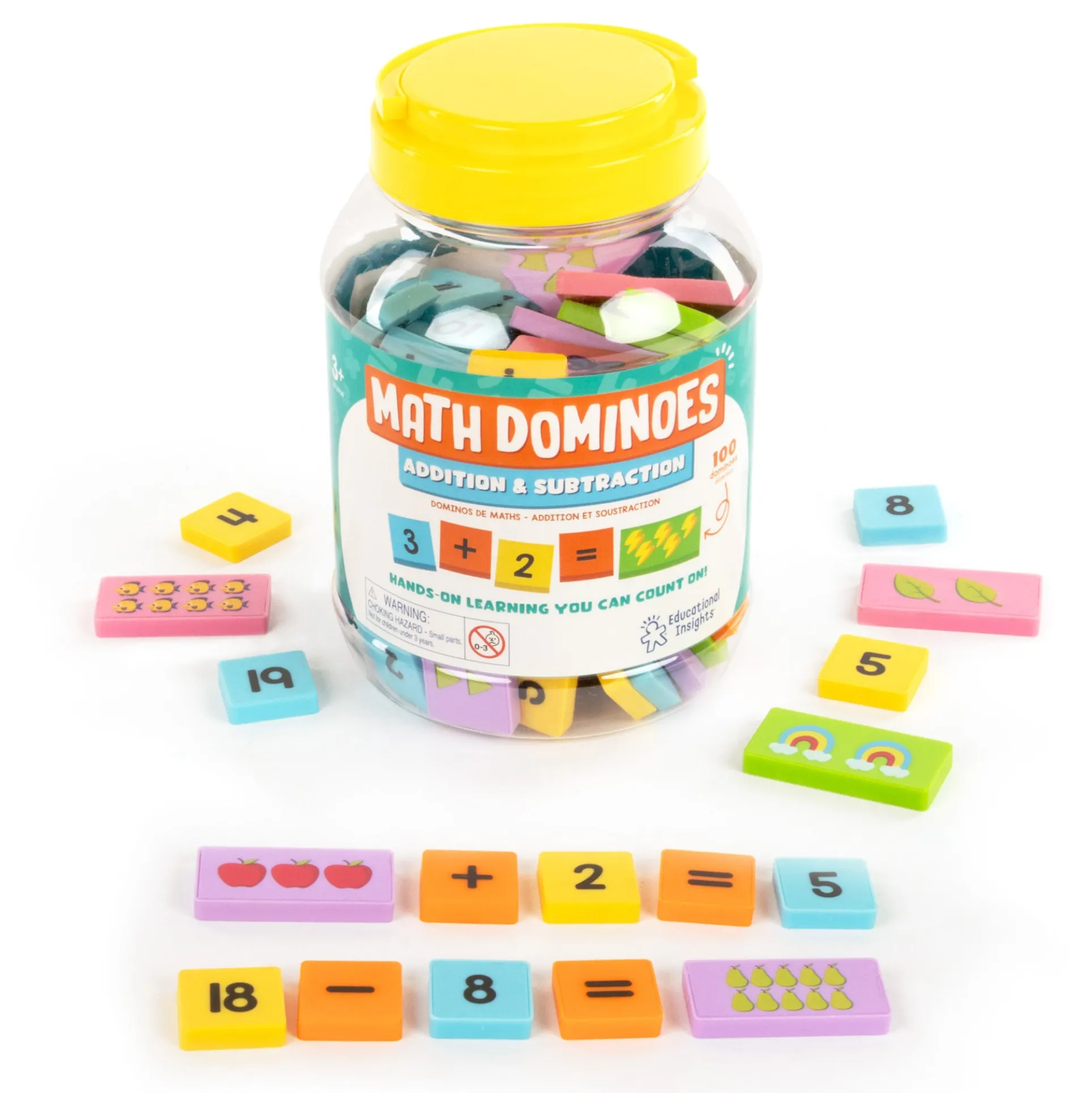Educational Insights Math Dominoes - Engaging Addition & Subtraction Game
