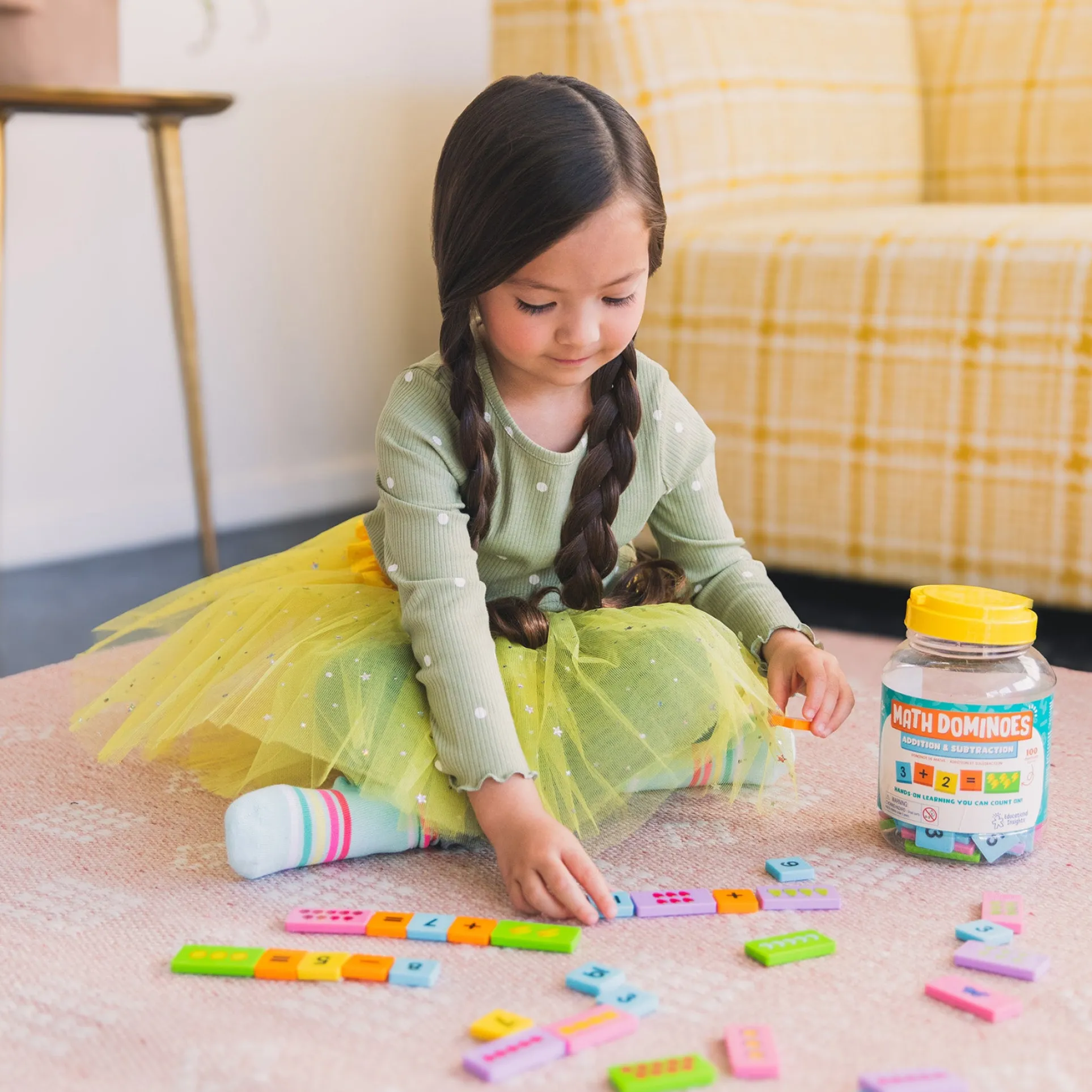 Educational Insights Math Dominoes - Engaging Addition & Subtraction Game