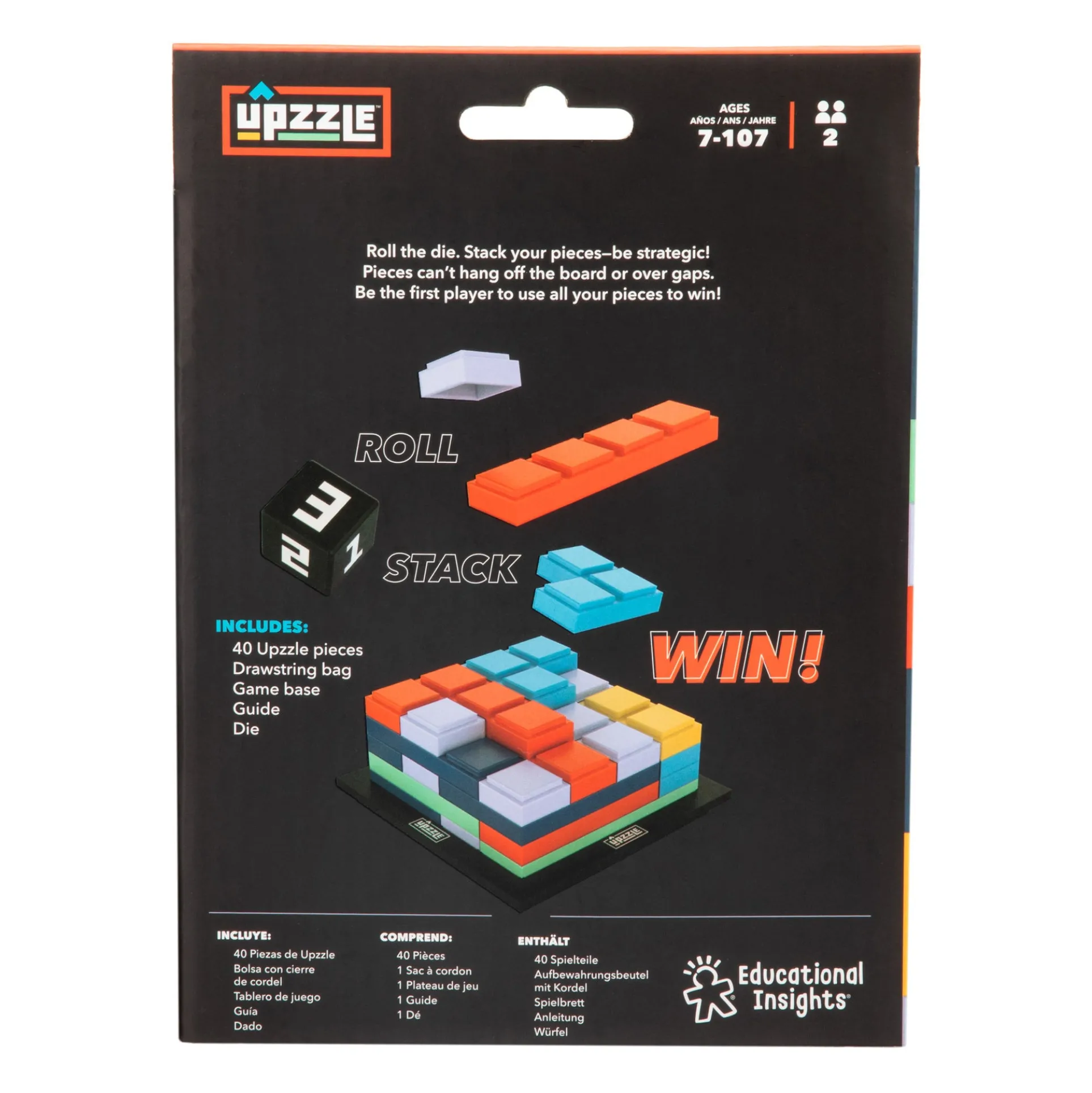 Educational Insights Upzzle Strategic Stacking Puzzle Game
