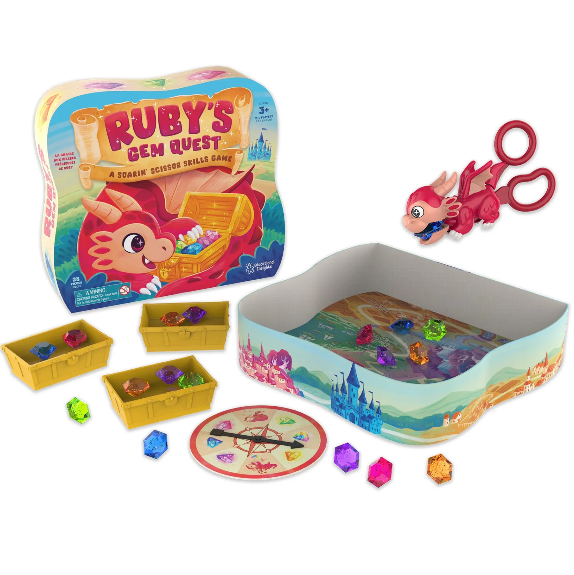 Educational Insights Ruby's Gem Quest Scissor Skills Game