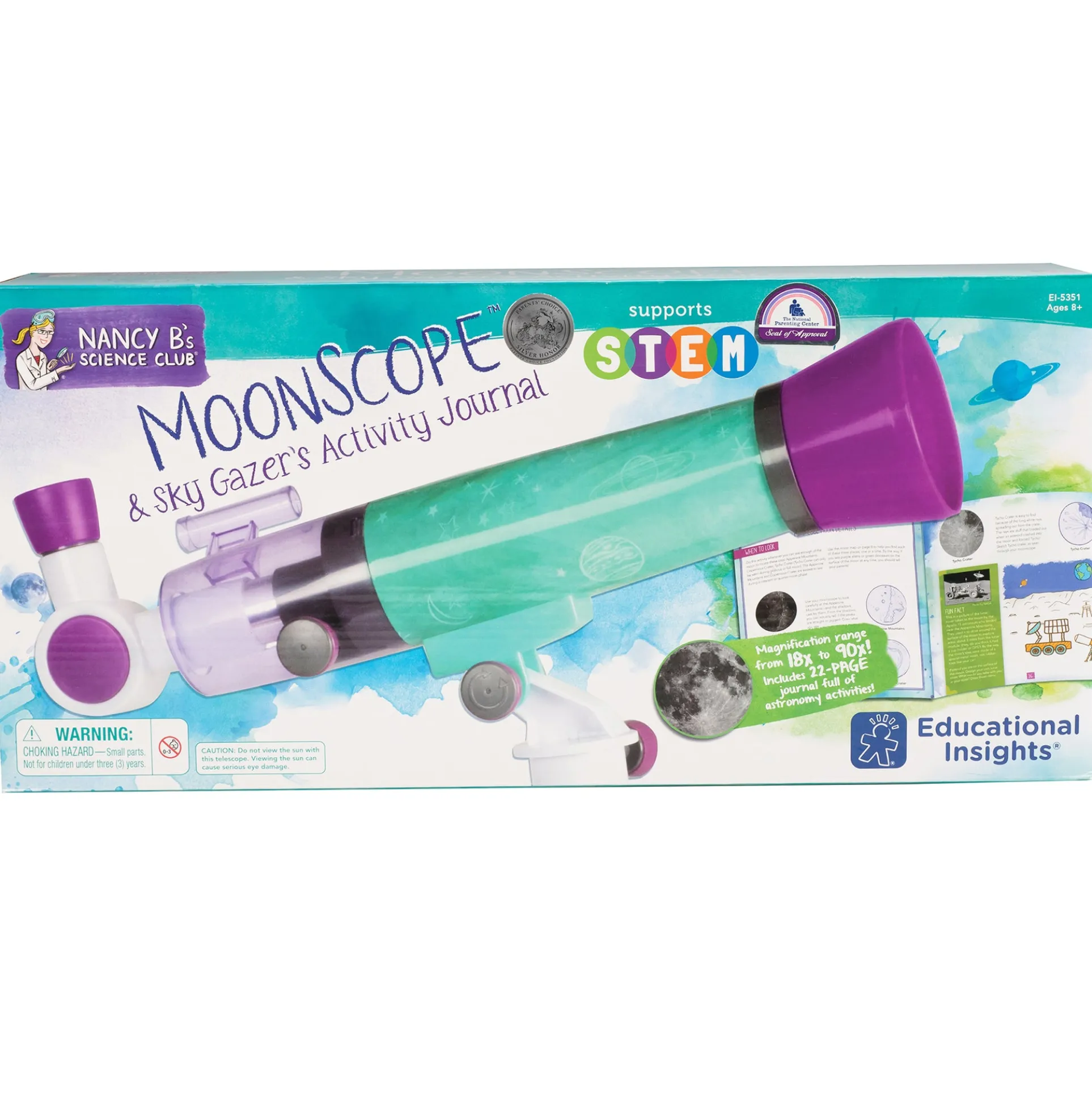 Educational Insights Nancy B’s Science Club MoonScope & Sky Gazer's Activity Journal