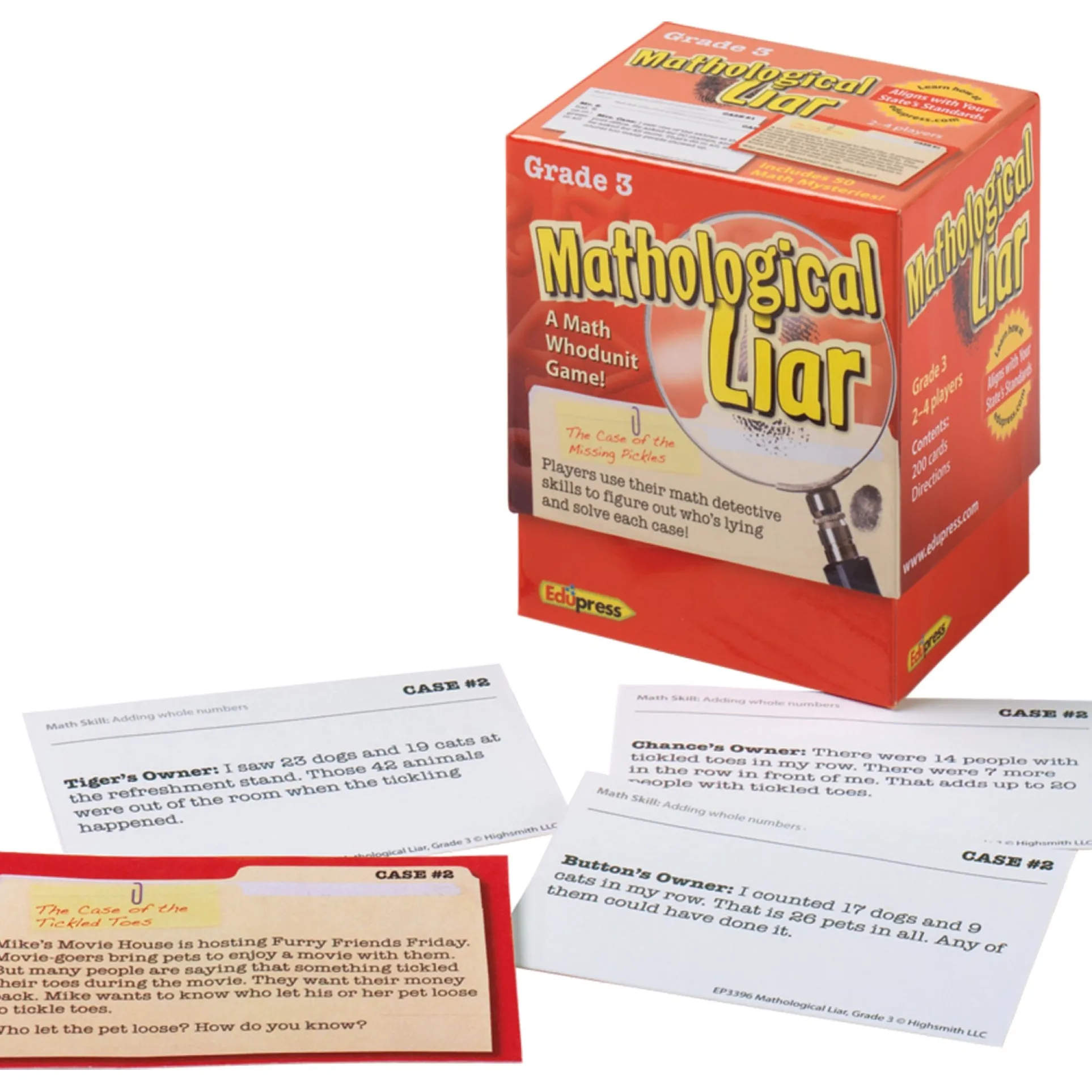 Edupress Mathological Liar Game - Grade 3 - Critical Thinking Math Mysteries