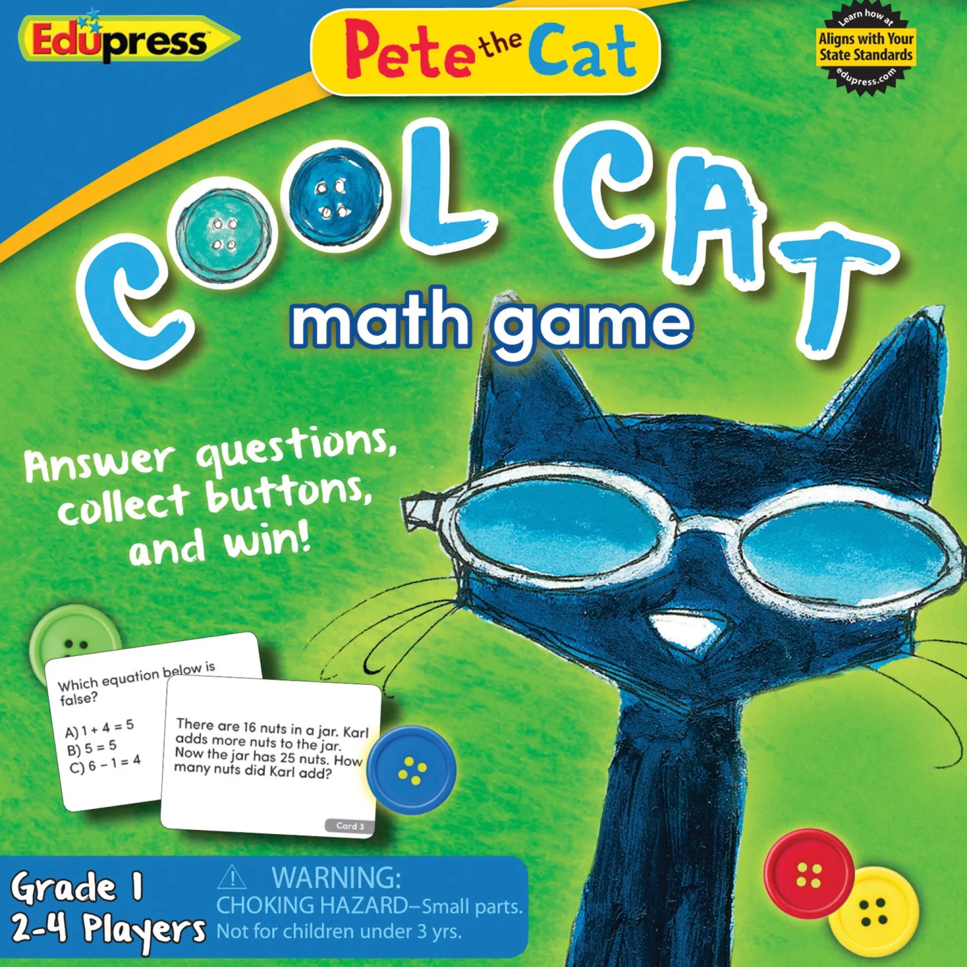Edupress Pete the Cat Cool Cat Math Game - Grade-Level Educational Fun