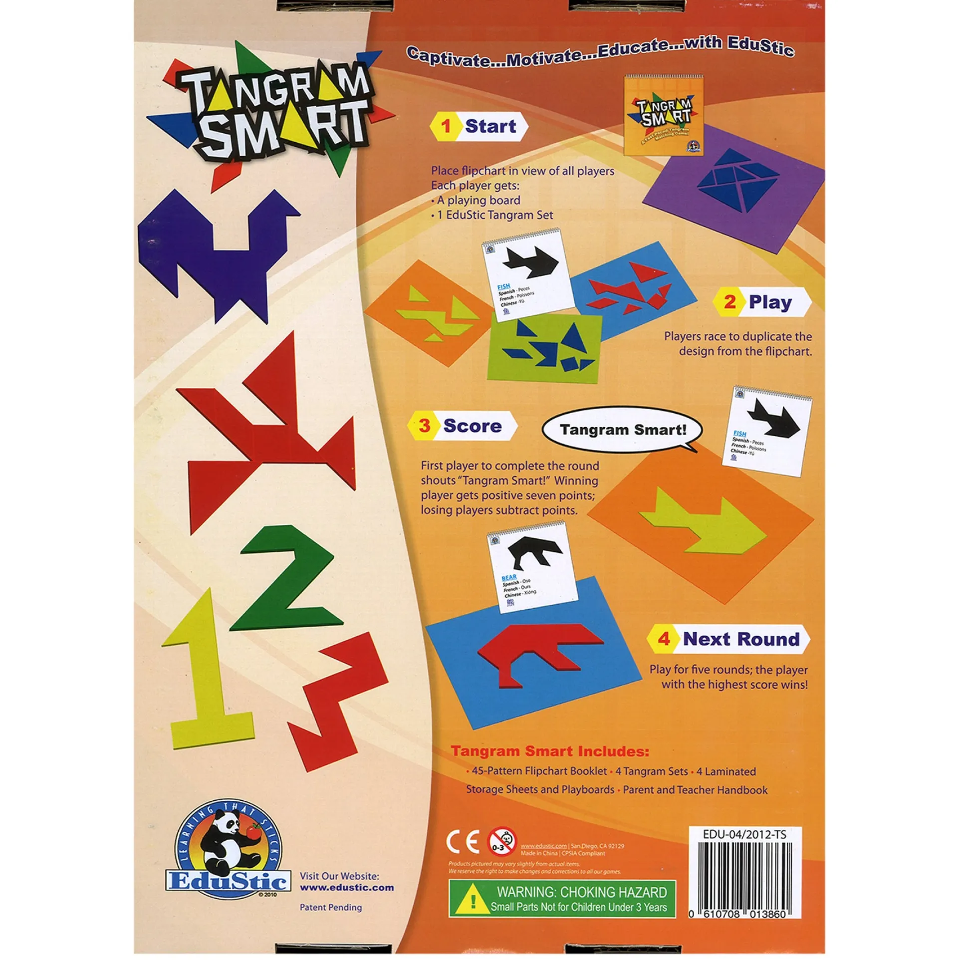 EduStic Tangram Smart Game - Colorful Shape-Matching Challenge