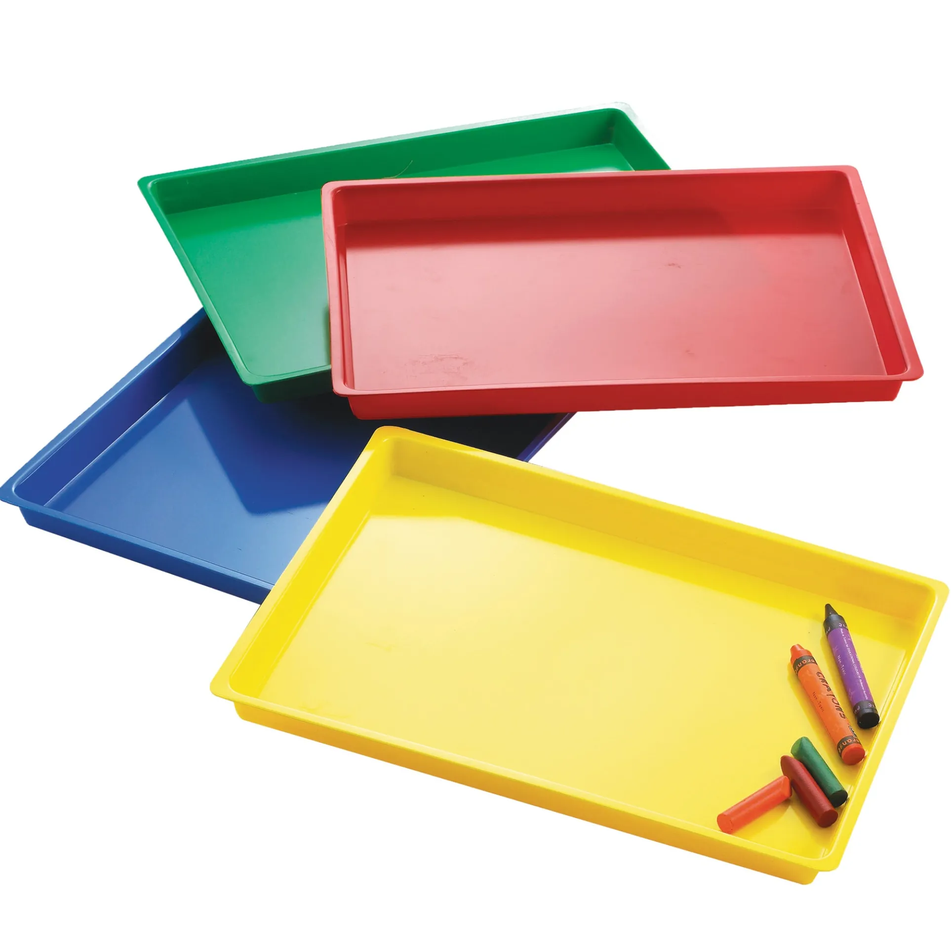 edxeducation Multipurpose Activity Trays - Set of 4, Assorted Colors