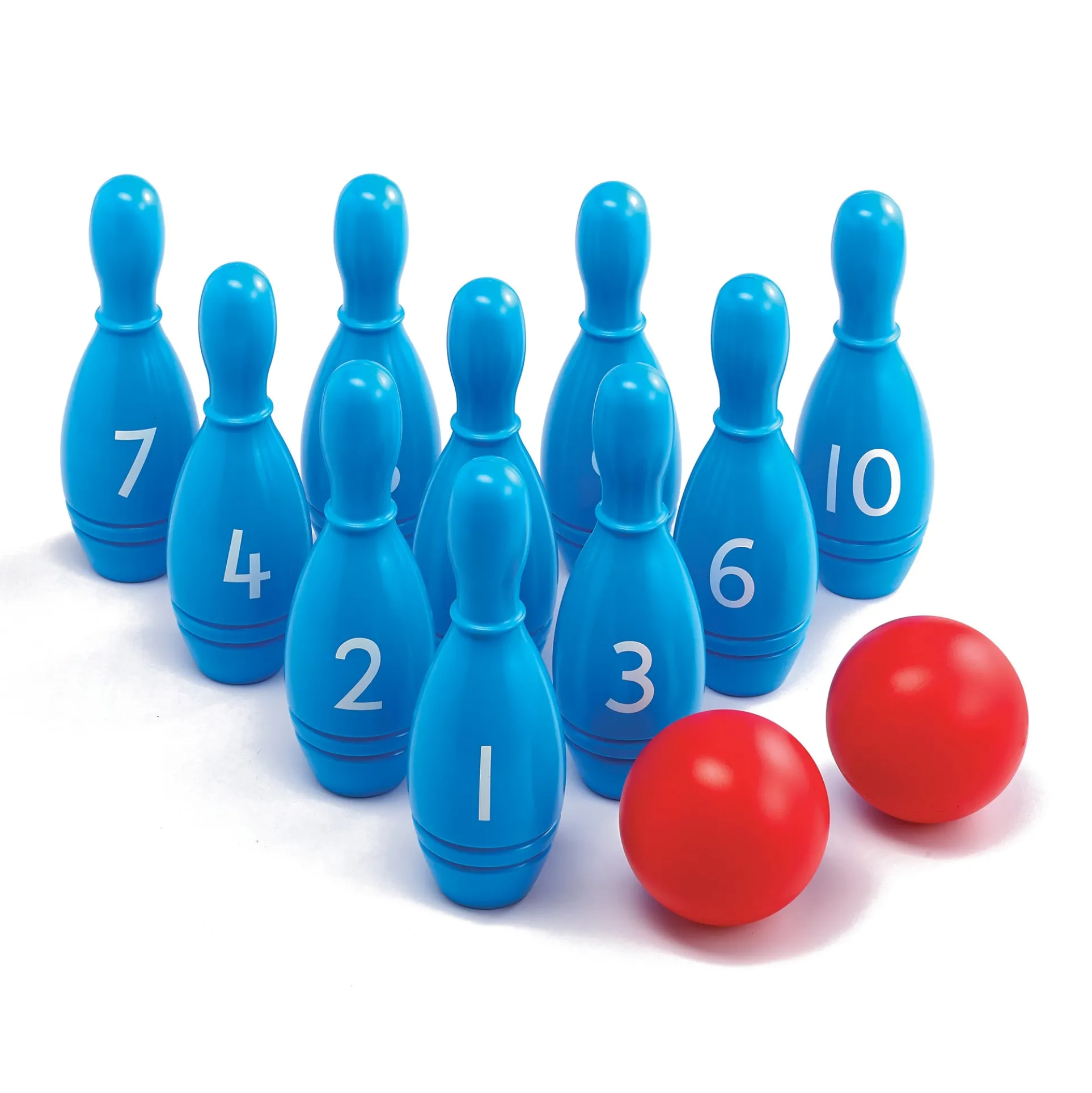 edxeducation Number Skittles Game - Math Learning Set with 10 Pins and 2 Balls