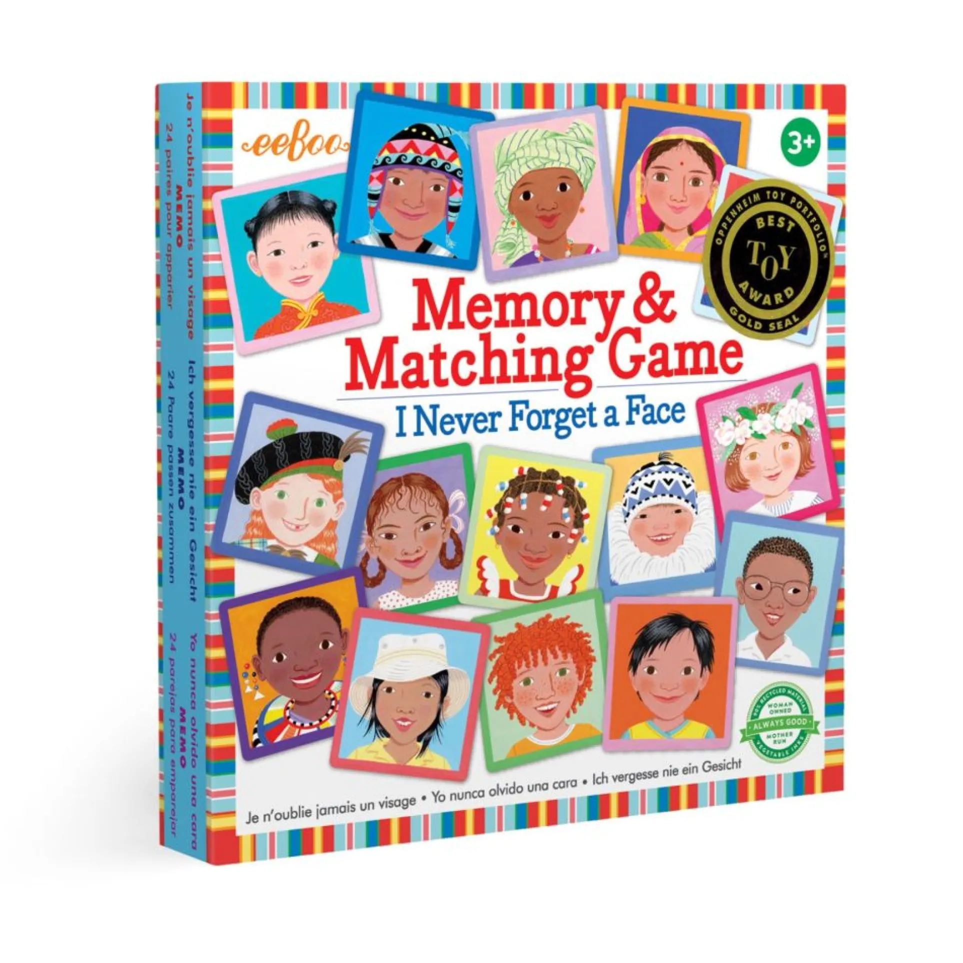 eeBoo I Never Forget a Face Cultural Memory Matching Game