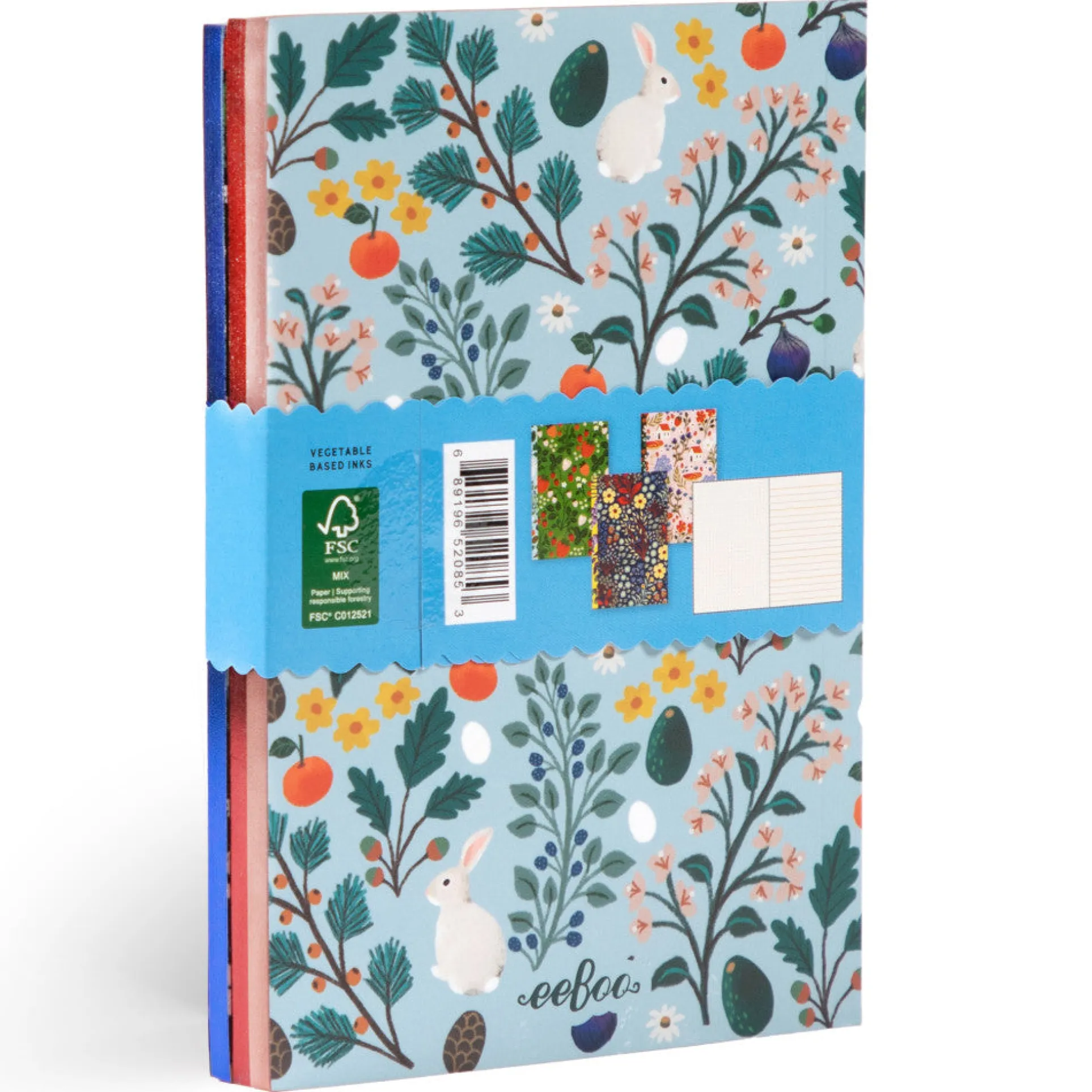 eeBoo Piece & Love: Shelley's Little Books - Set of 3 Colorful Notebooks
