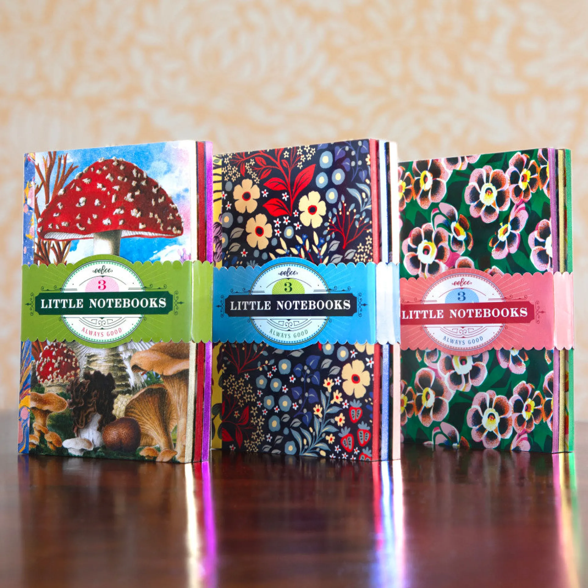 eeBoo Piece & Love: Shelley's Little Books - Set of 3 Colorful Notebooks