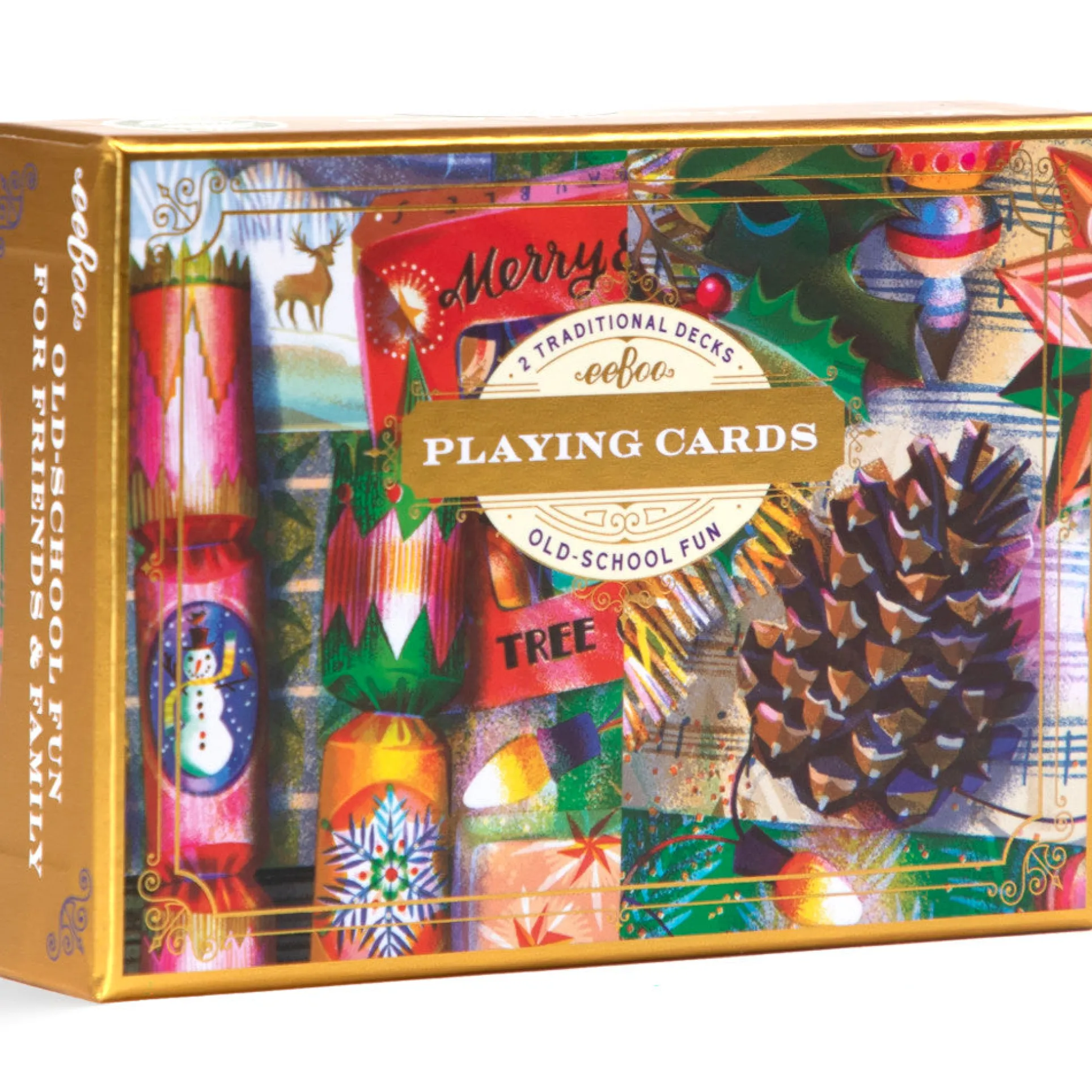 eeBoo Piece & Love Christmas Decorations Deluxe Playing Cards