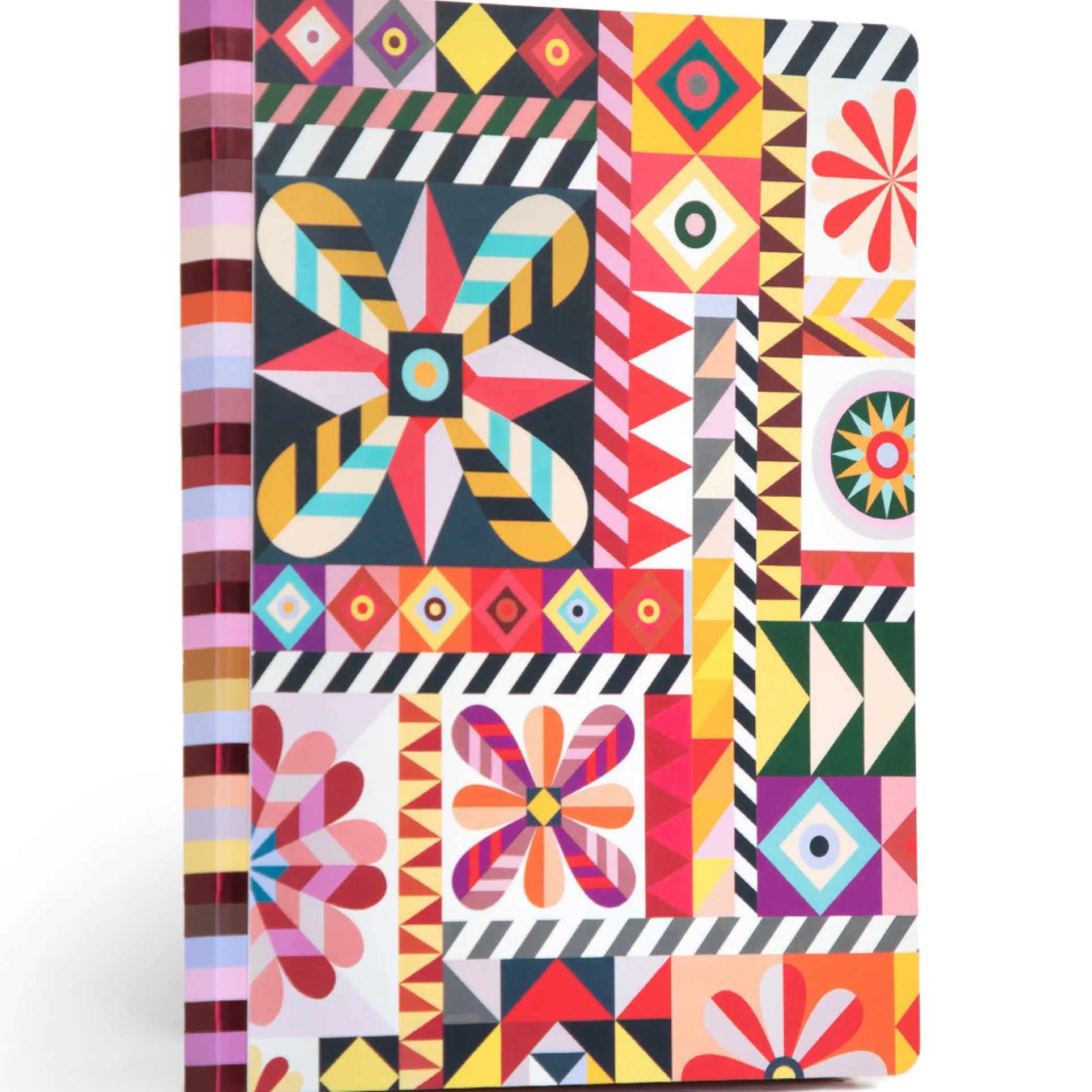 eeBoo Piece & Love Sunshine Pinwheels Gilded Journal - Vibrant Art Hardcover Diary