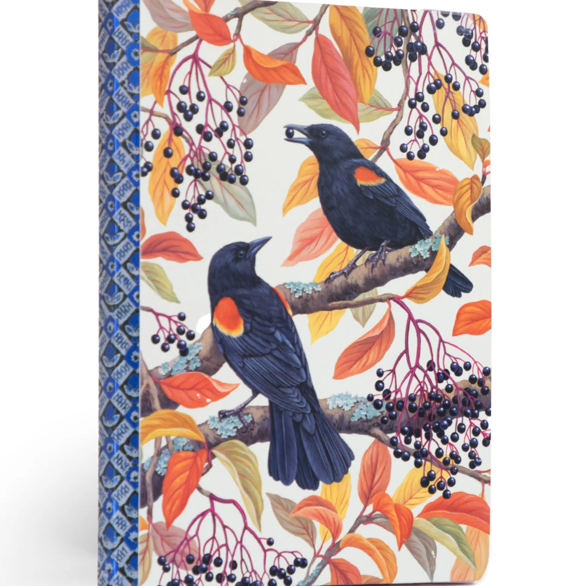 eeBoo Piece & Love Autumn Blackbirds Gilded Journal - Hardcover Diary