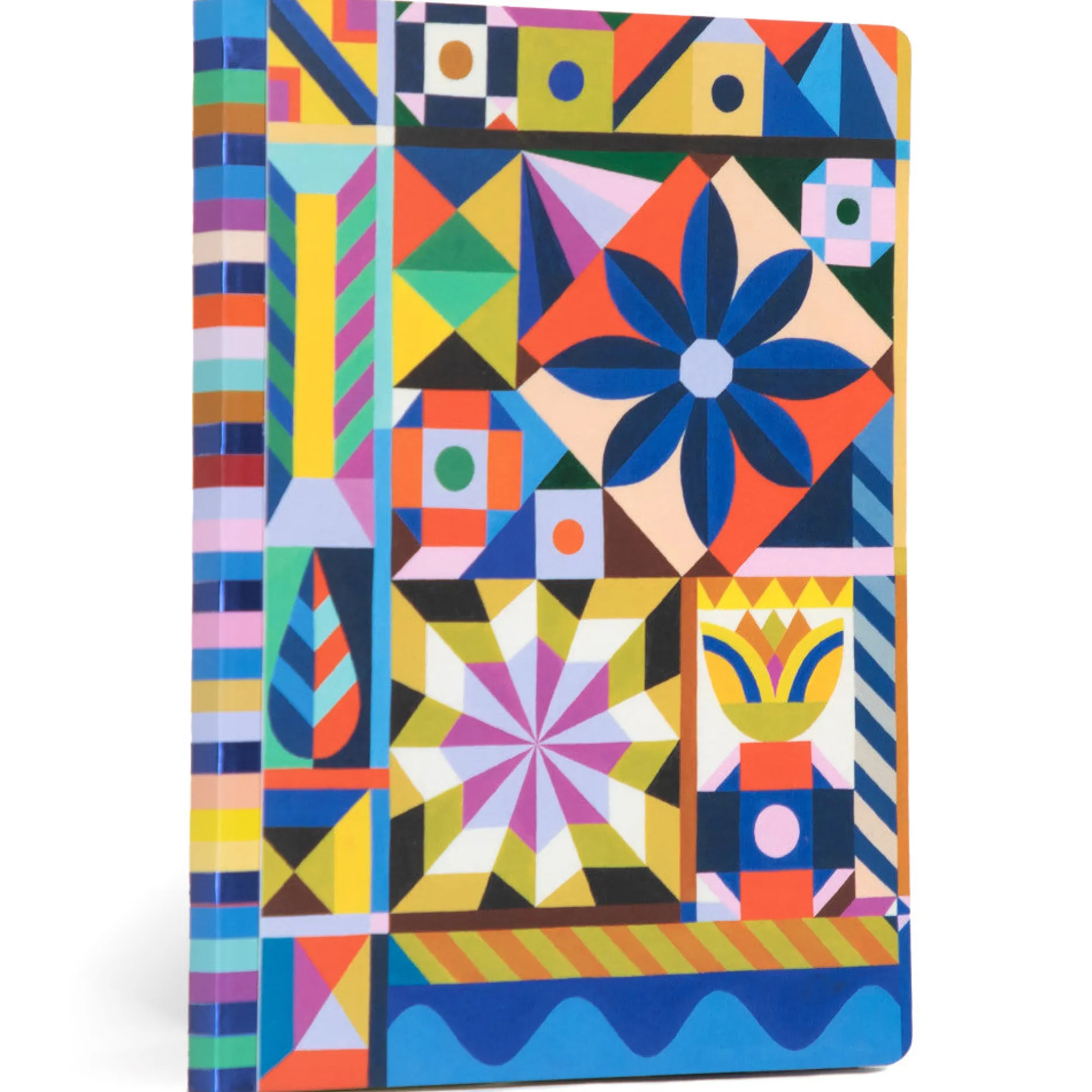eeBoo Piece & Love Starlight Pinwheels Gilded Journal - Vibrant Adult Diary