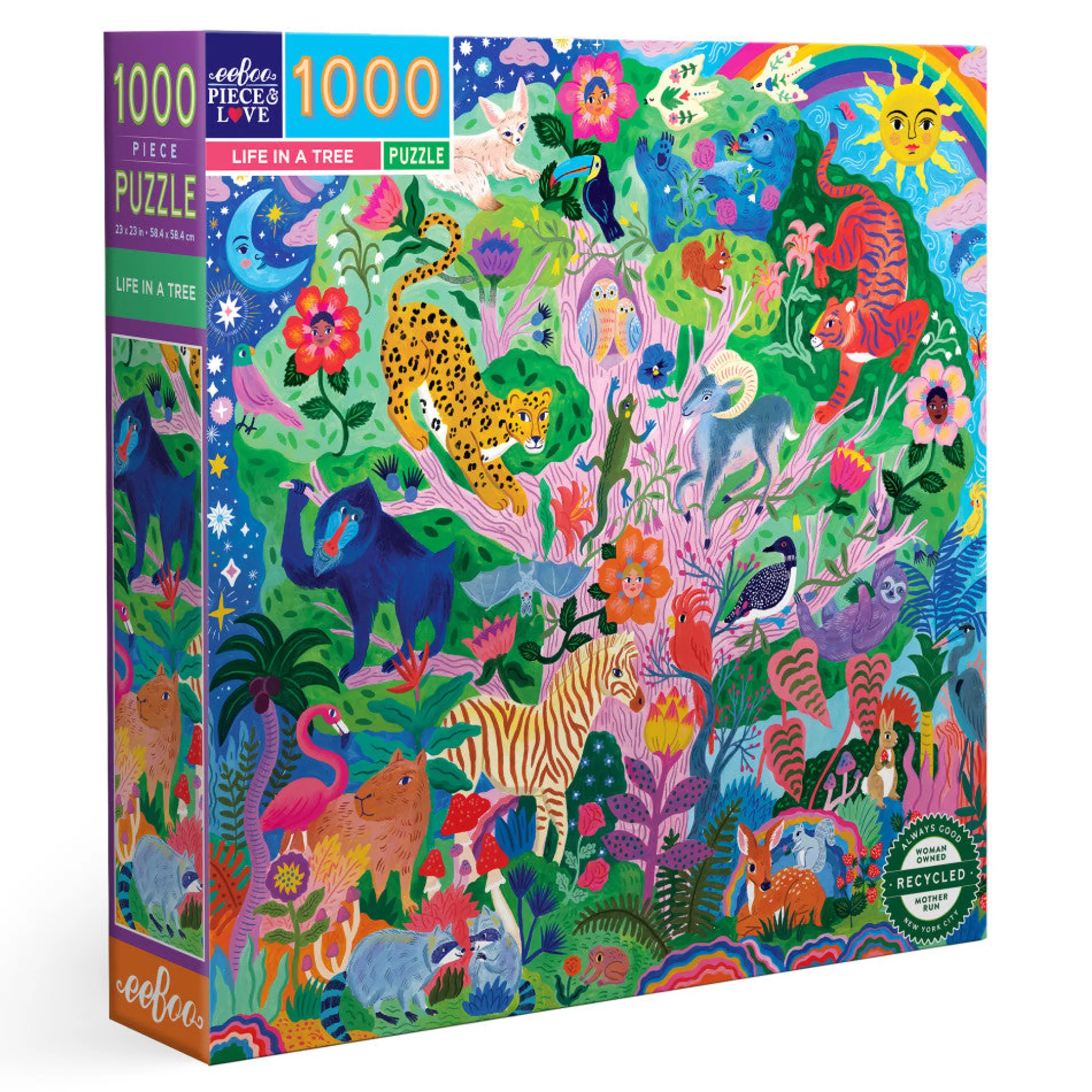 eeBoo Piece & Love Life in a Tree Jigsaw Puzzle - 1000 pc