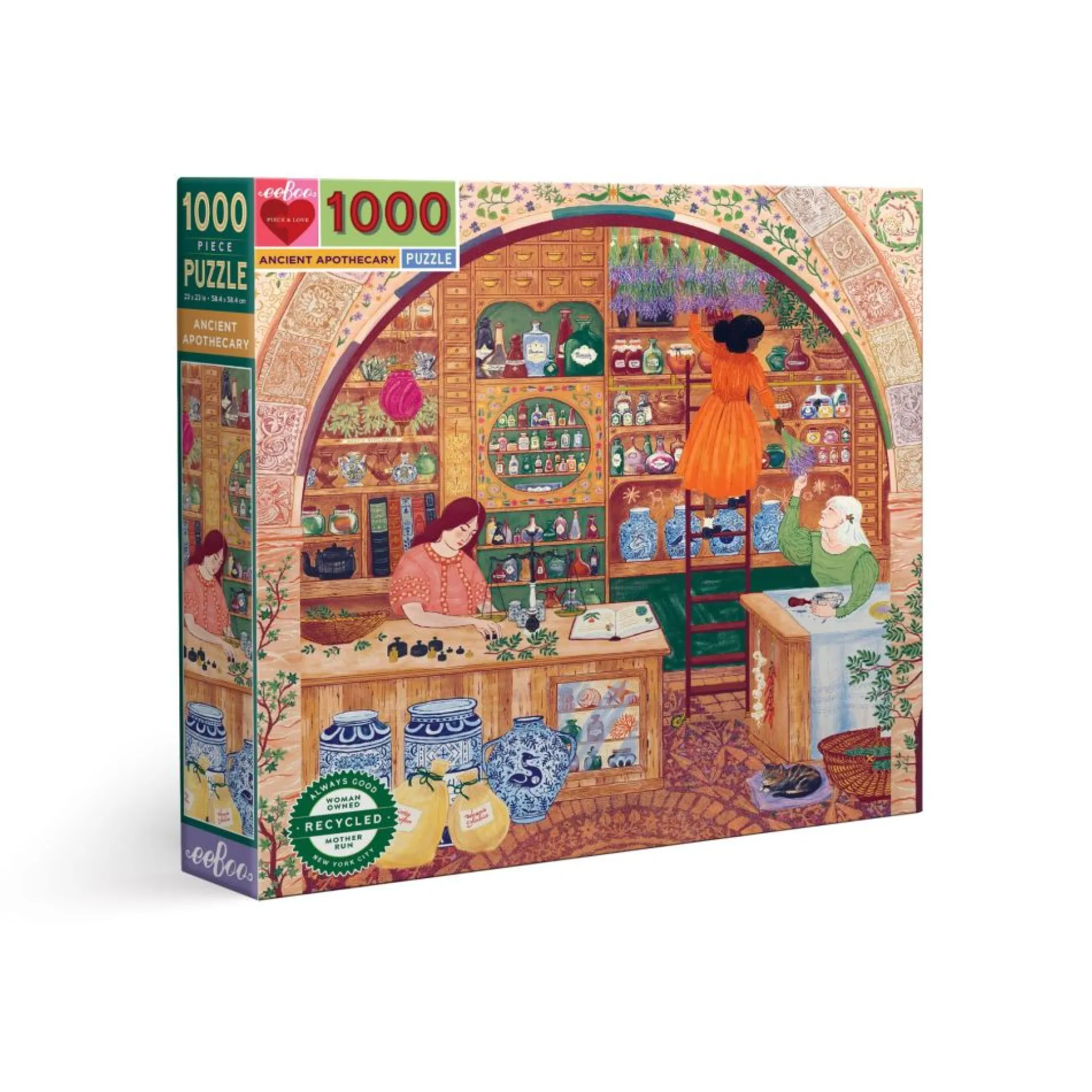 eeBoo Piece and Love Ancient Apothecary 1000 Piece Jigsaw Puzzle