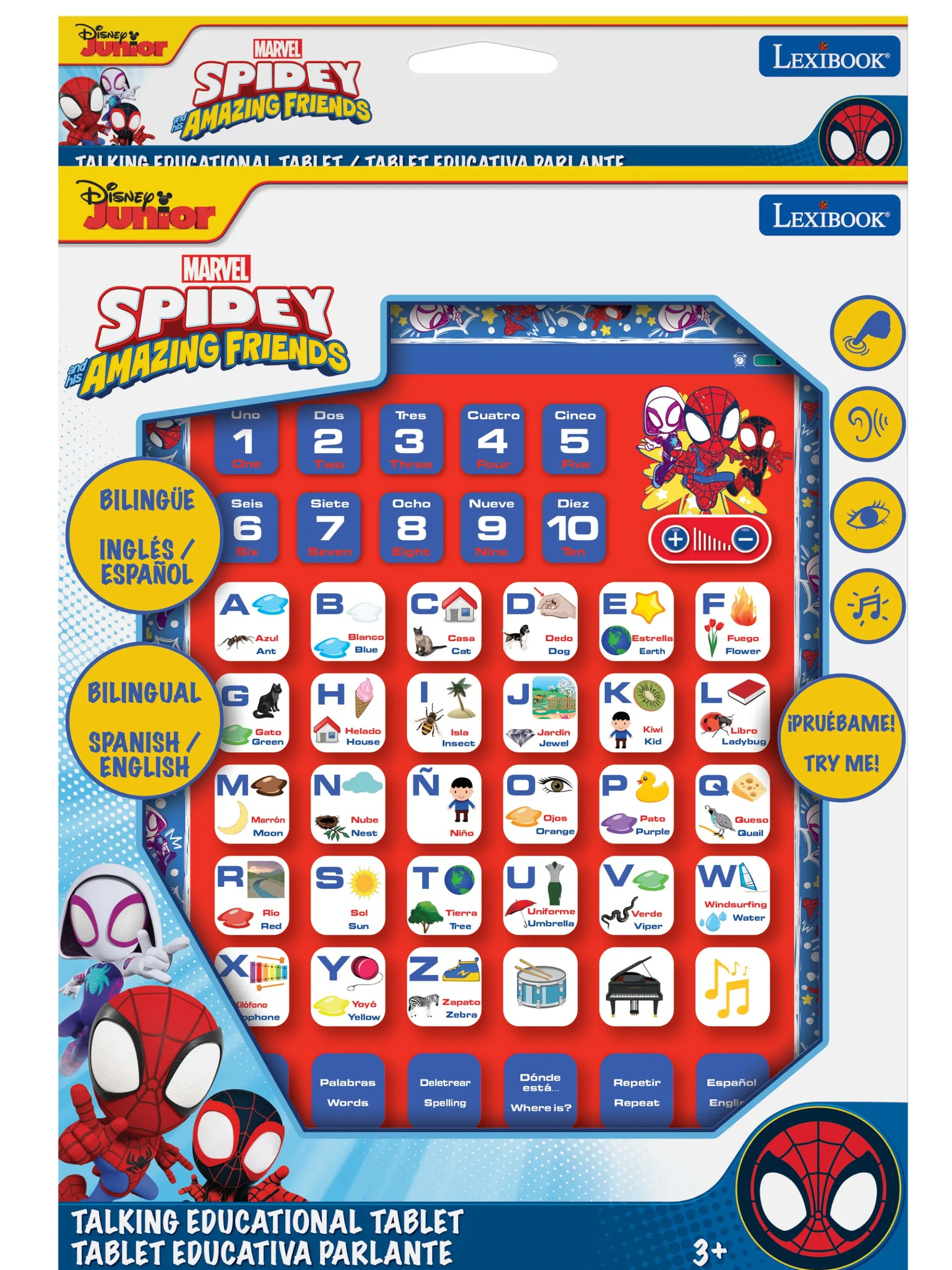 Spider-Man Bilingual Educational Tablet for Kids