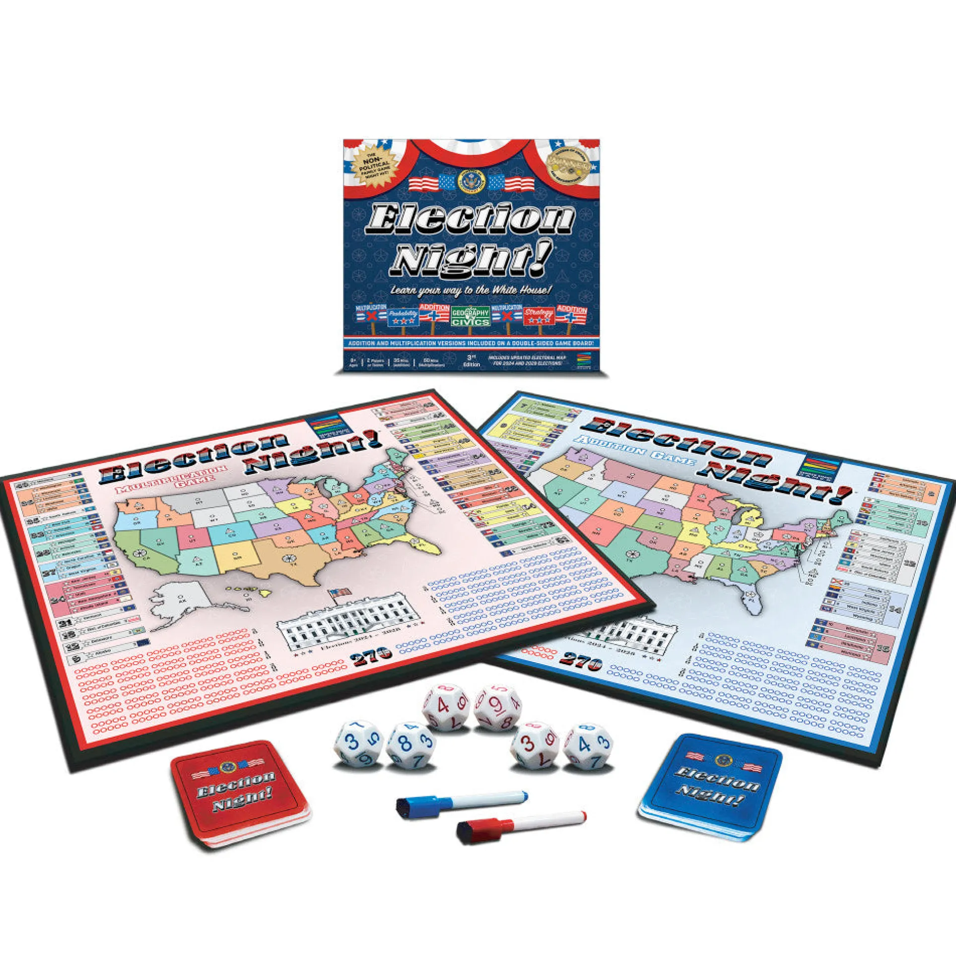 Election Night! Educational Board Game for Family Fun and Learning