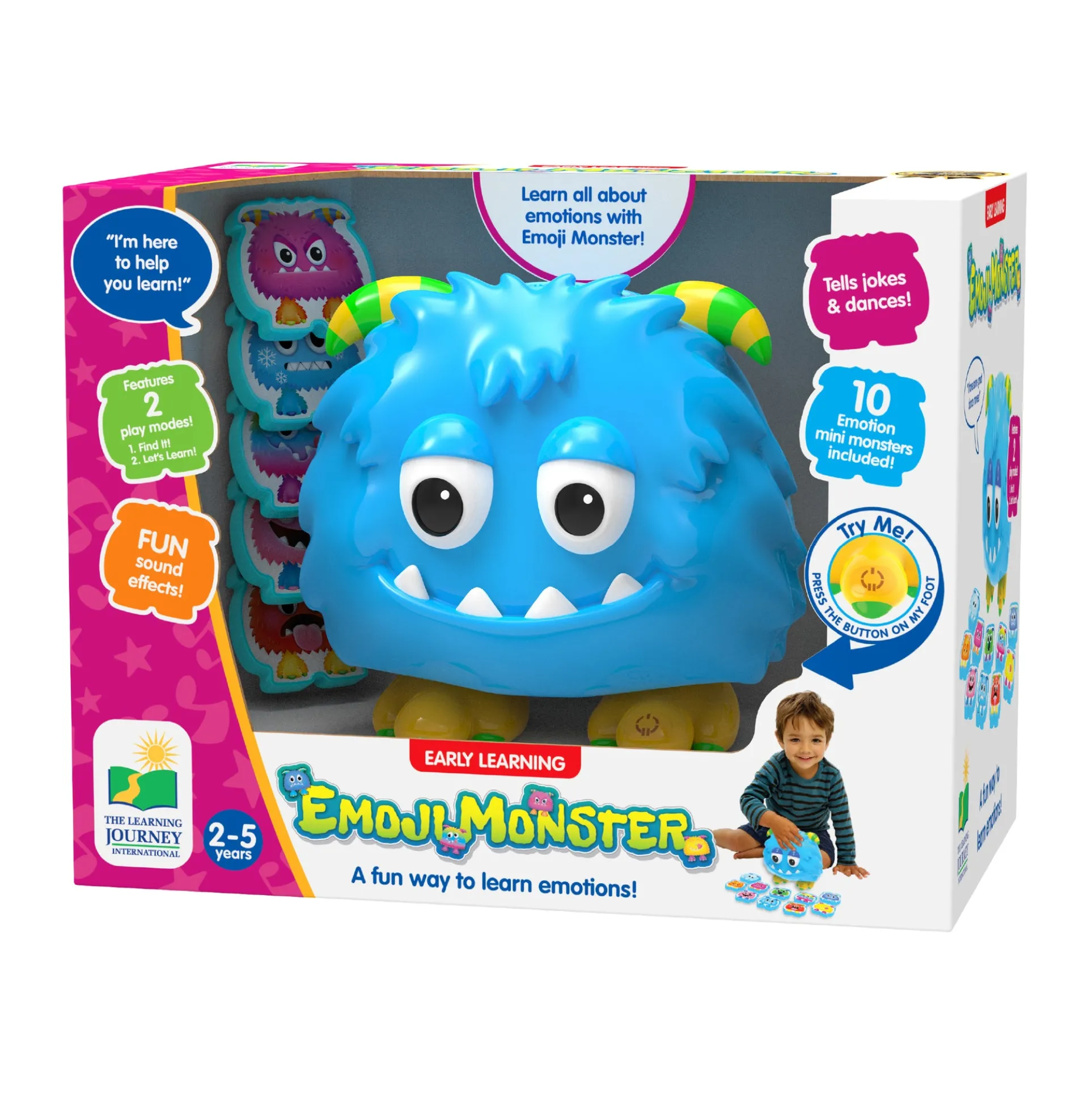 Emoji Monster Interactive Emotional Learning Toy