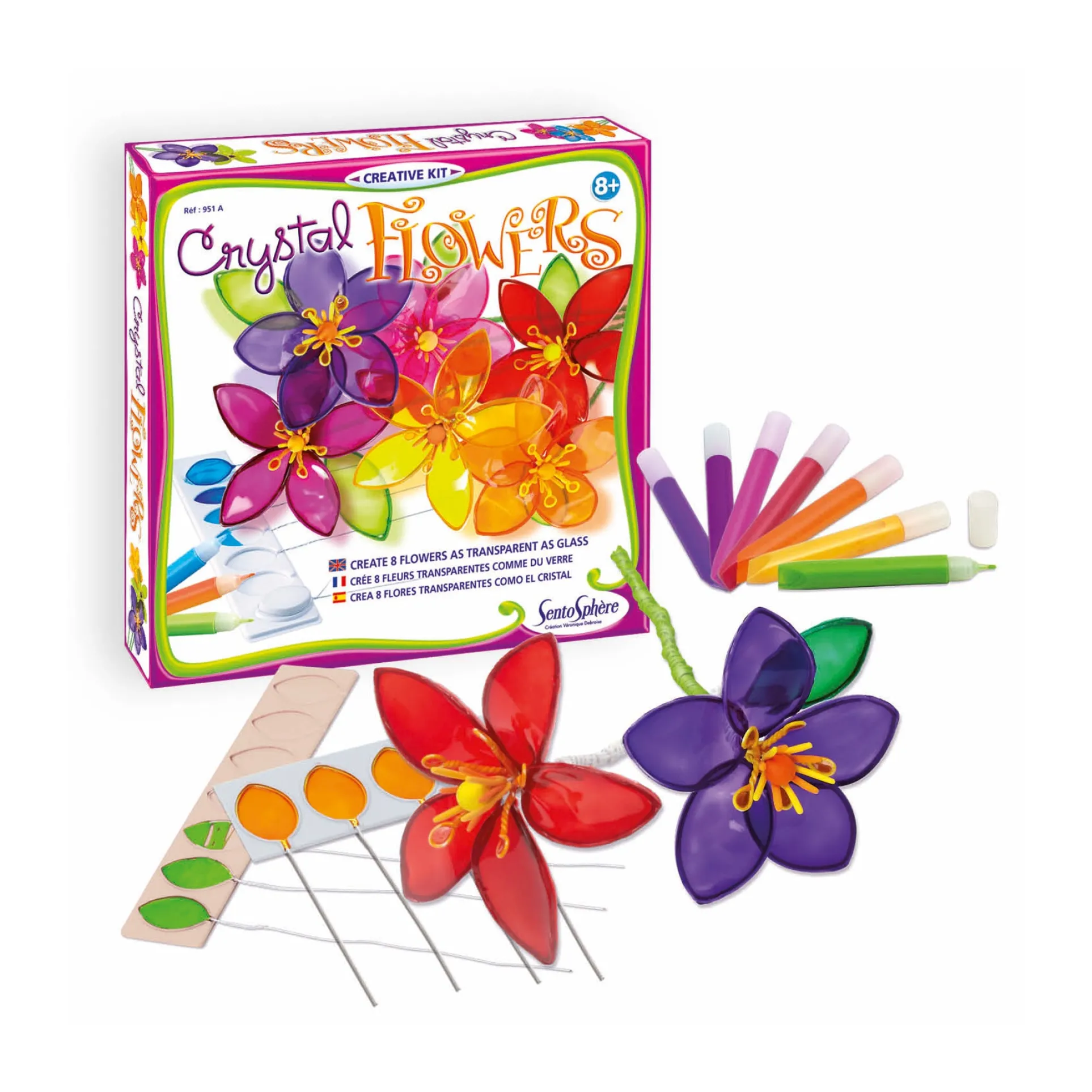 Enchanted Garden Crystal Flowers Craft Kit