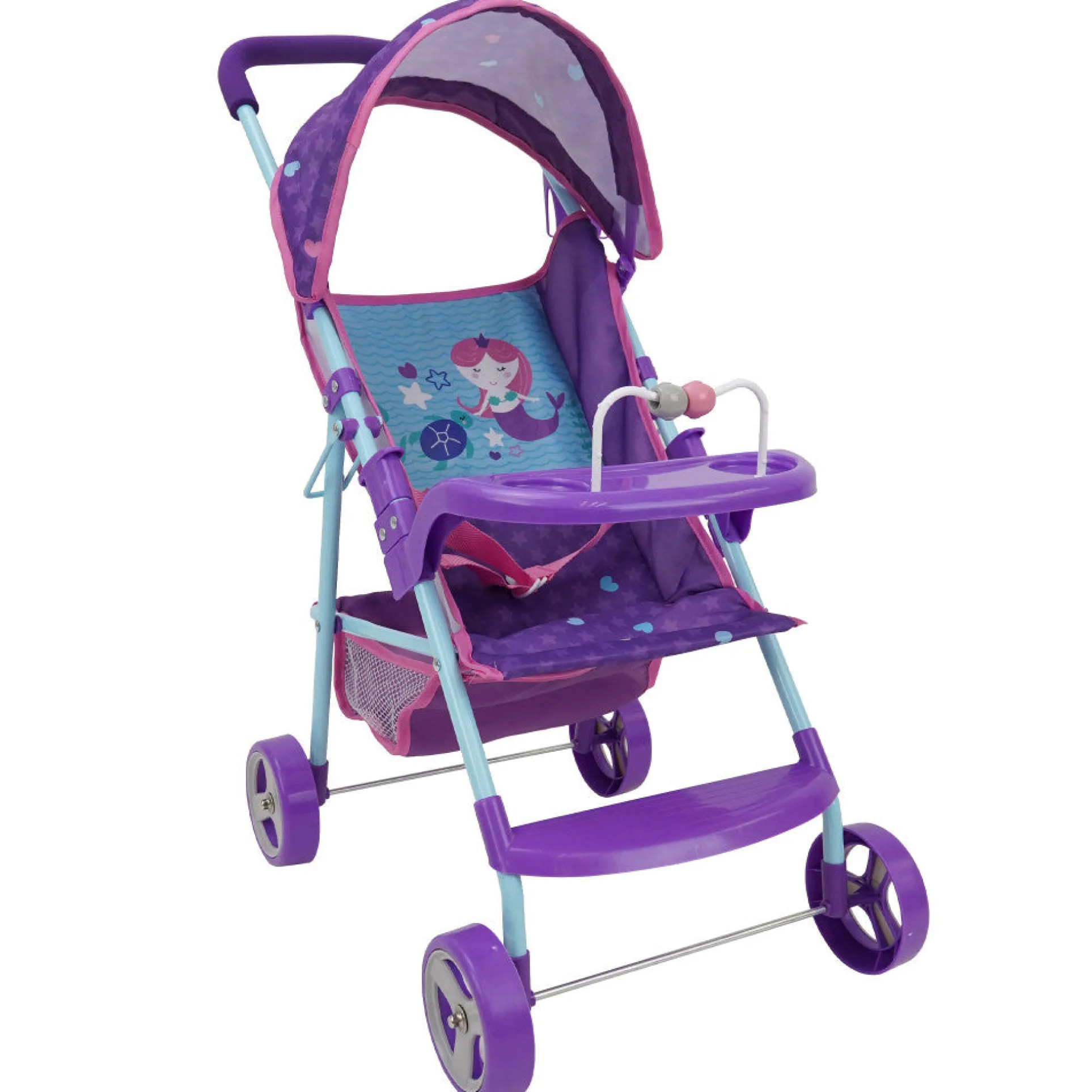Enchanted Mermaid Theme Doll Stroller with Interactive Features
