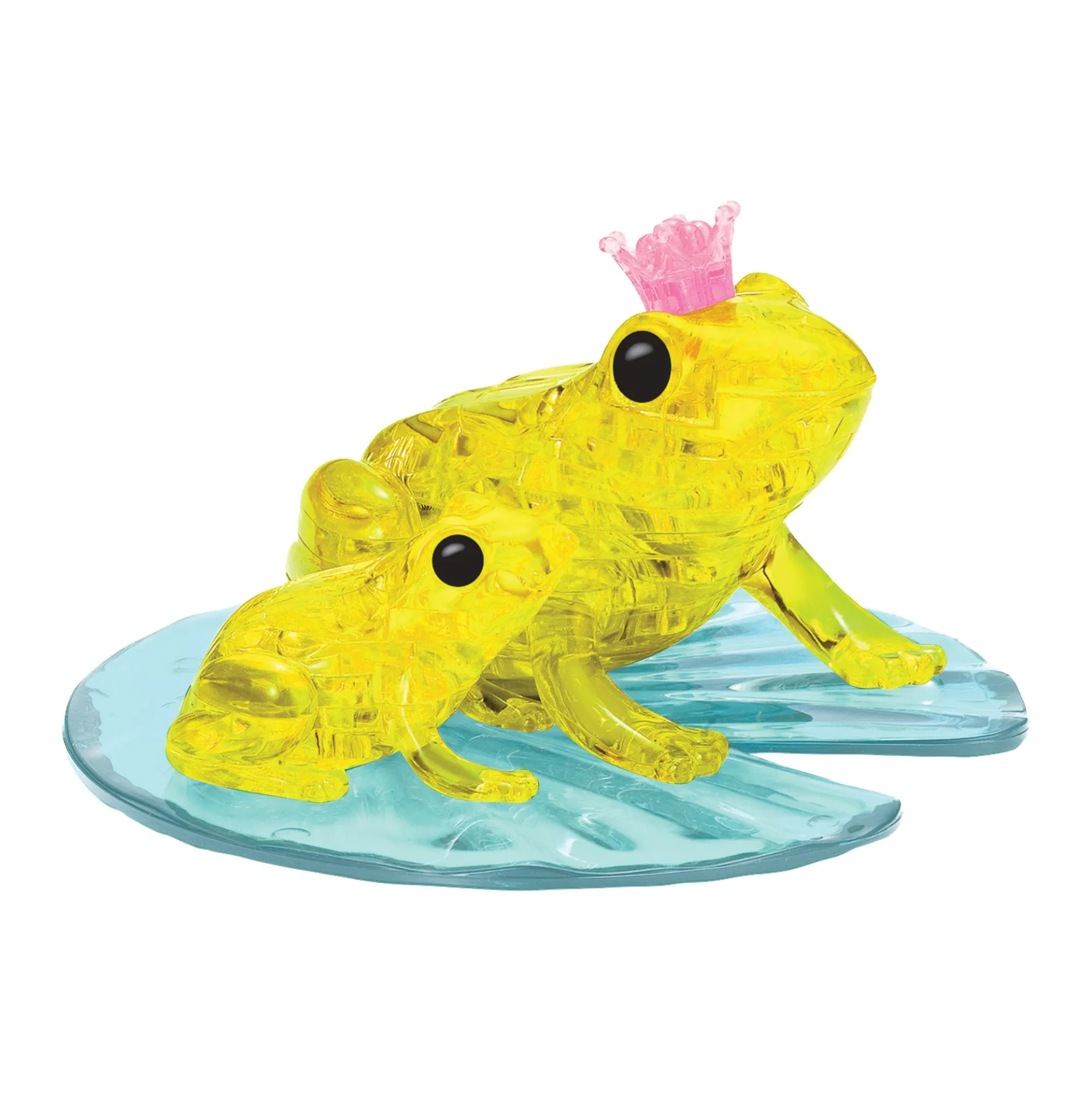Enchanted Yellow Frog Prince 3D Crystal Puzzle - 43 Pcs